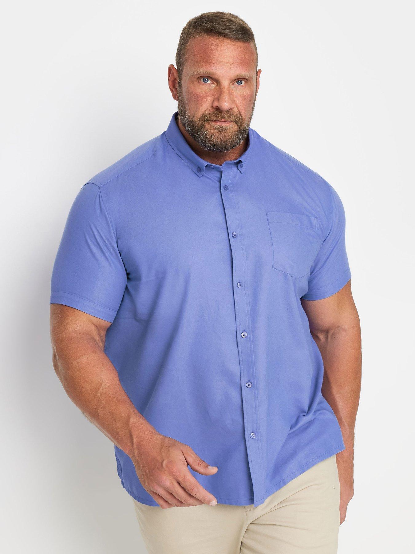 Image of BadRhino Badrhino Oxford Weave Ss Shirt - Blue