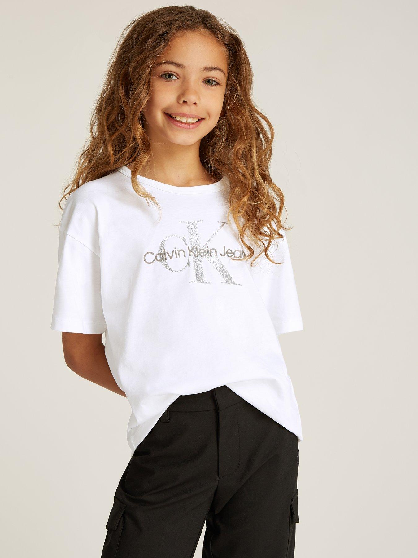 calvin-klein-jeans-girls-monologo-glitter-short-sleeve-t-shirt-white