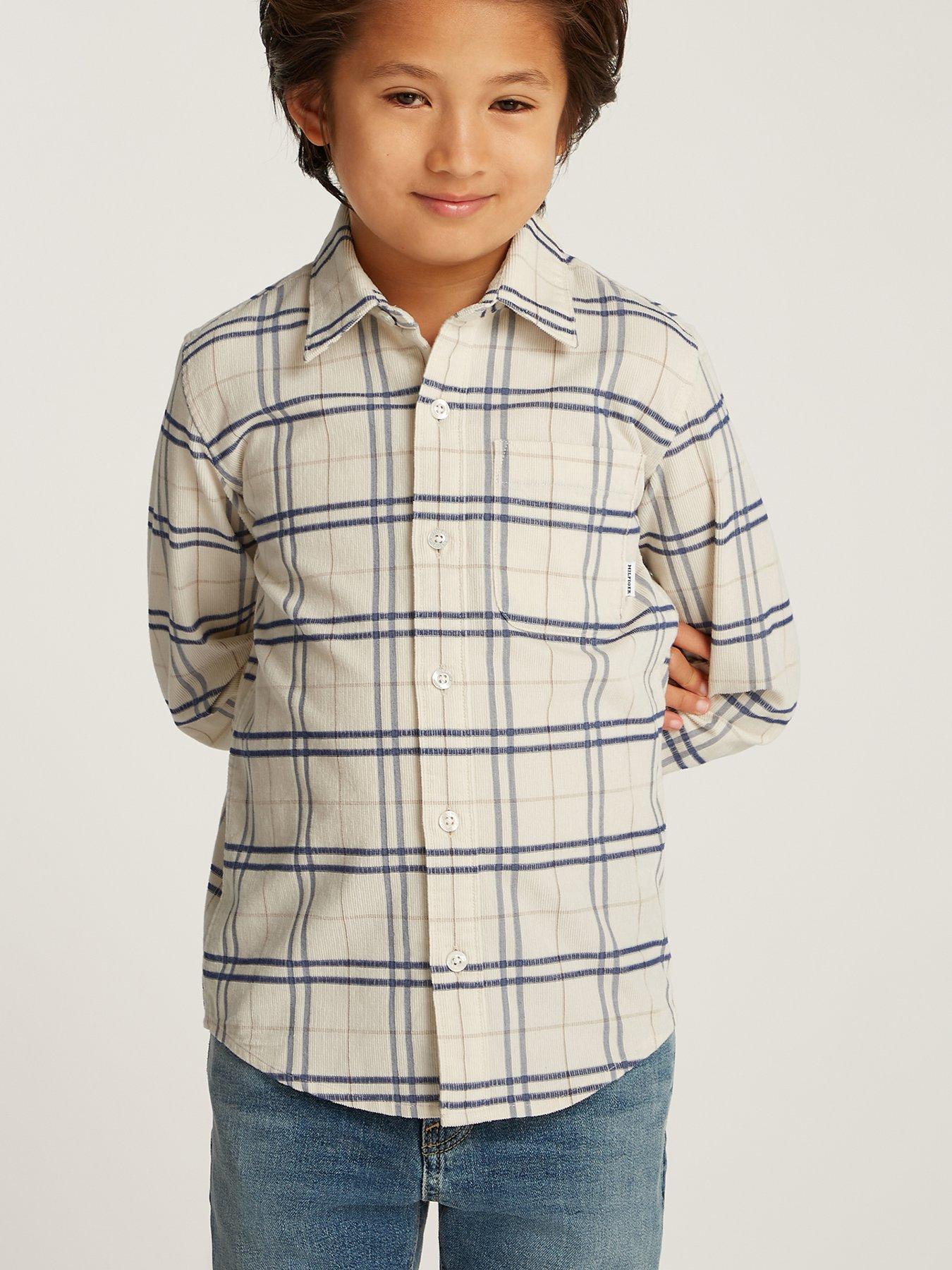 tommy-hilfiger-boys-checked-shirt-beige