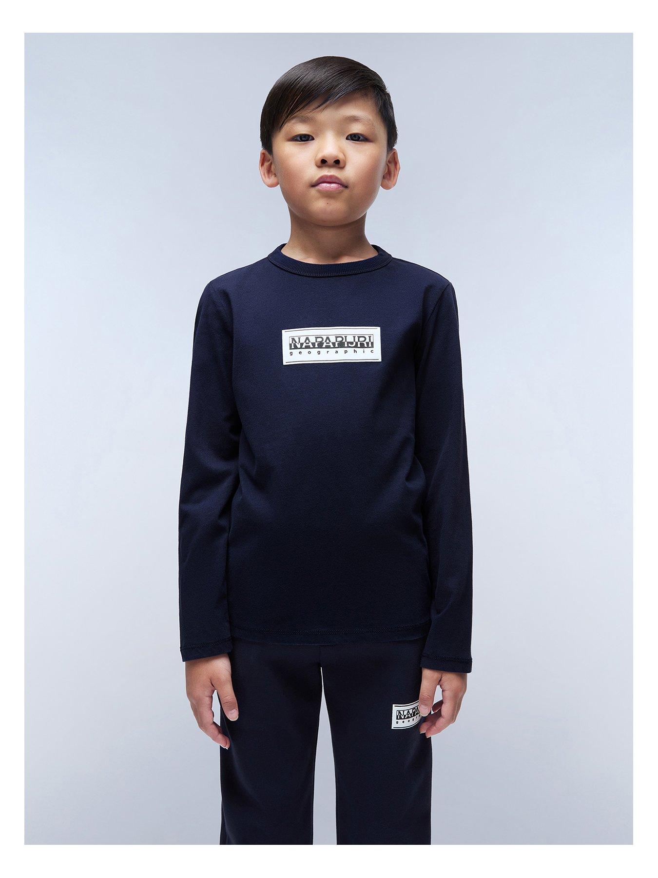 napapijri-kids-chamois-long-sleeve-t-shirt-navy