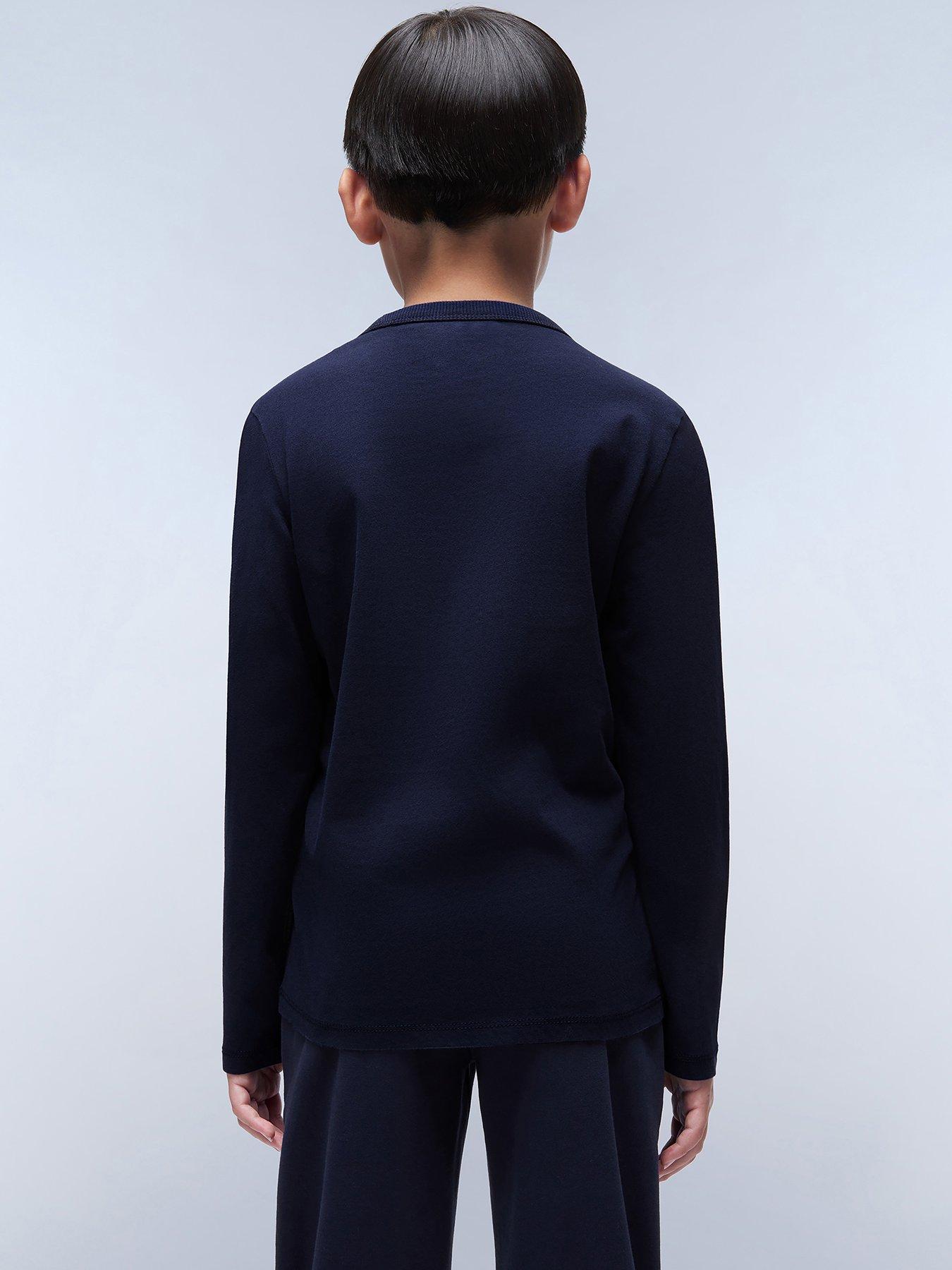 napapijri-kids-chamois-long-sleeve-t-shirt-navystillFront