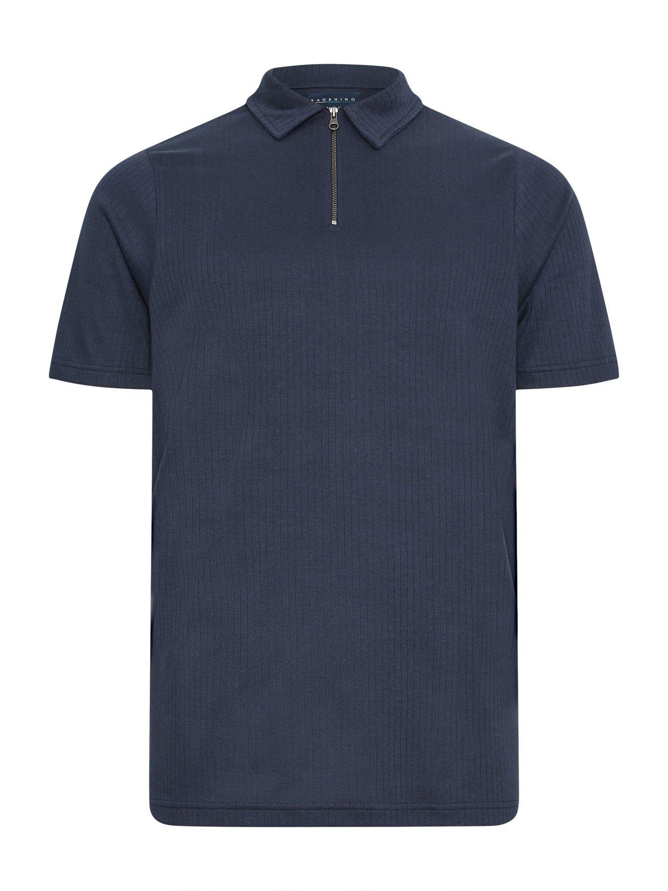 badrhino-jacquard-zip-polo-shirt-navyback