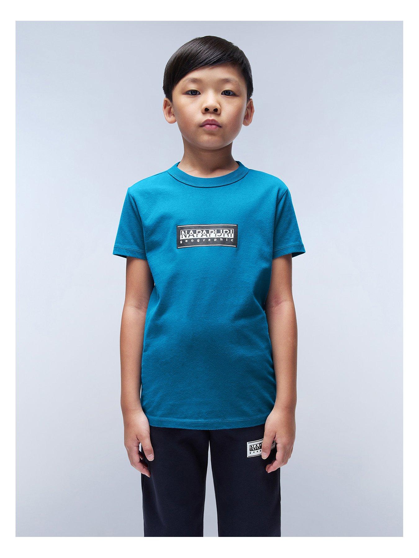 napapijri-kids-chamois-t-shirt-blue