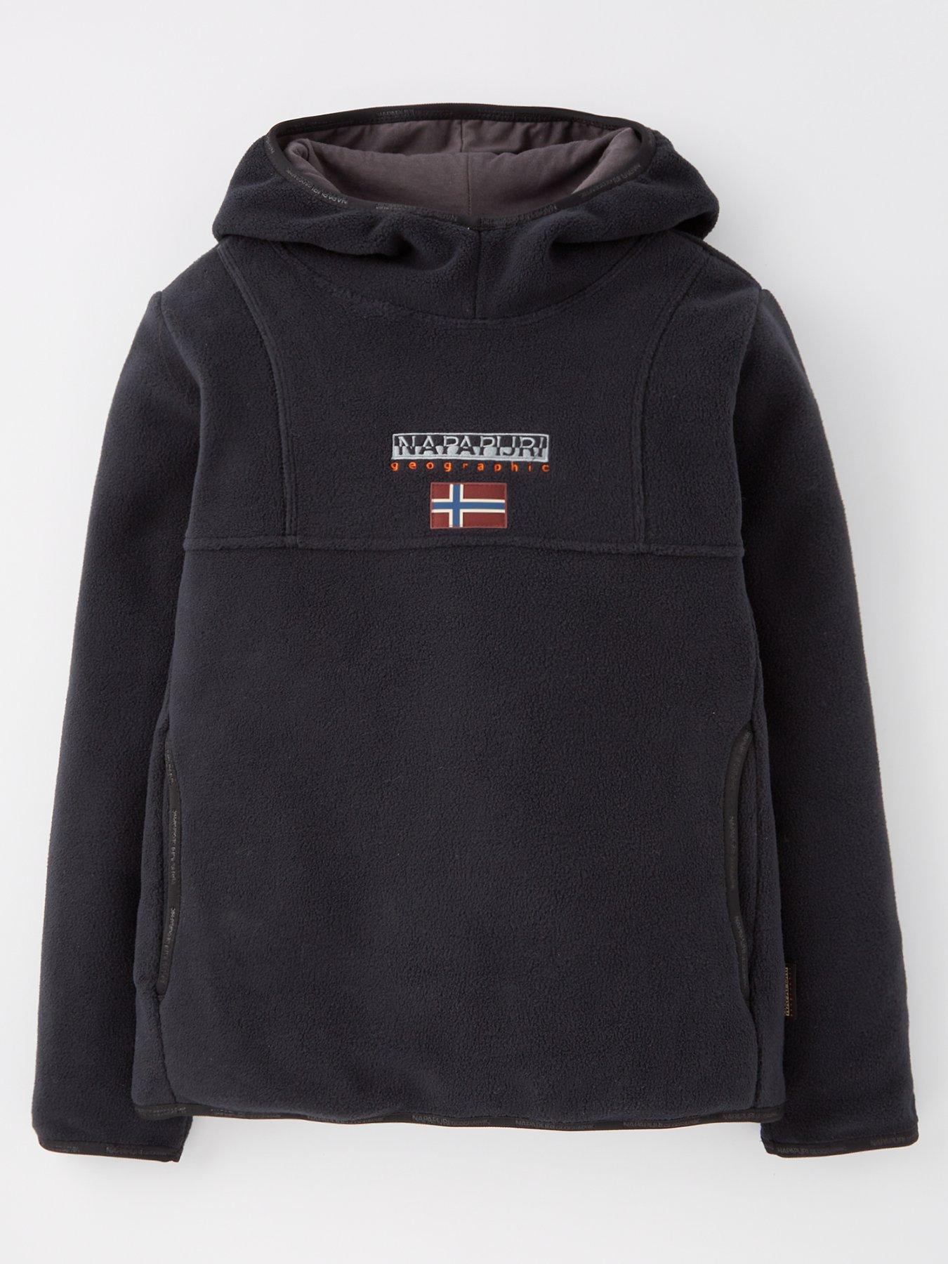 NAPAPIJRI Kids Burgee Overhead Hoodie Black Grey Very Ireland