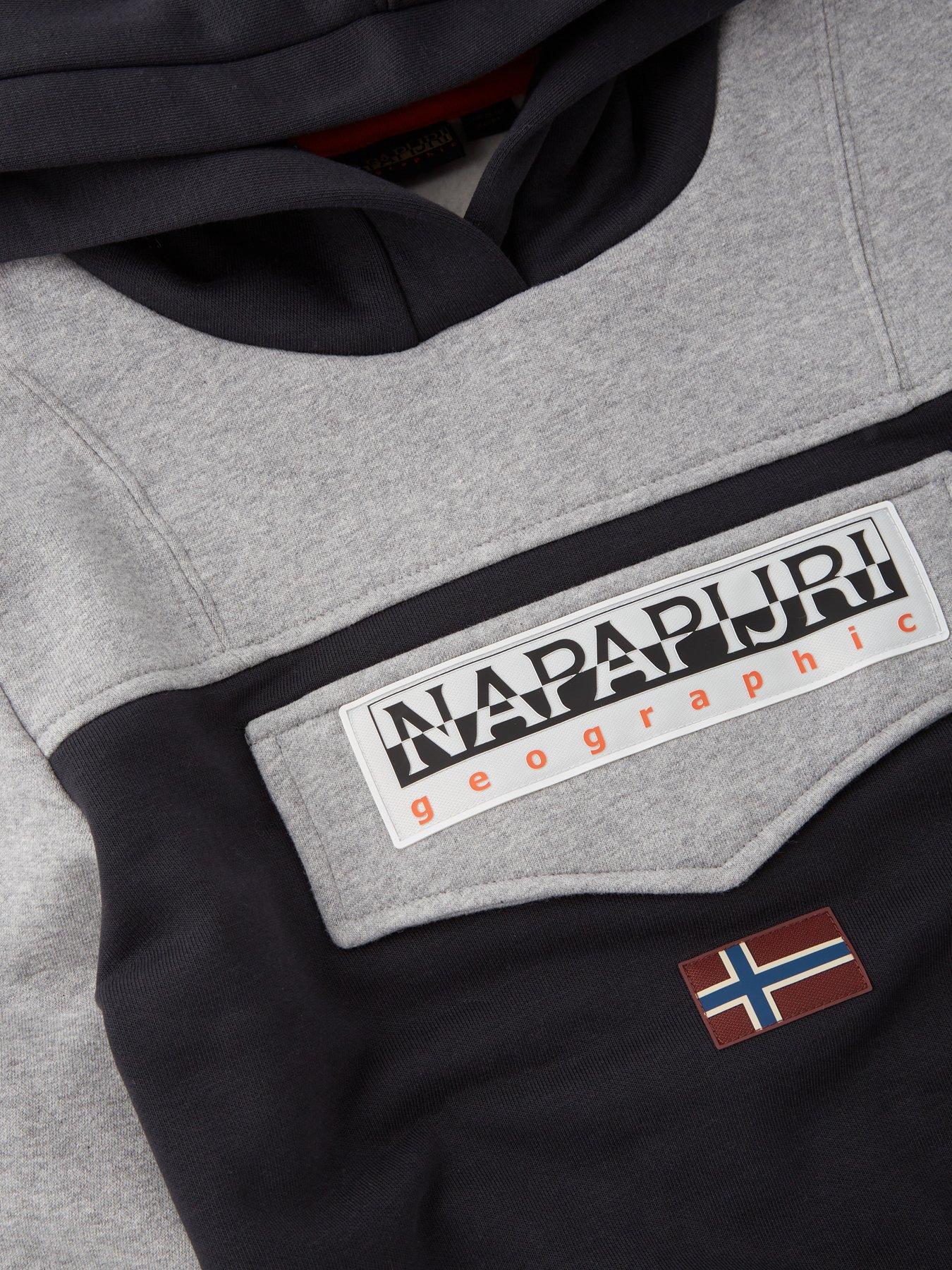 napapijri-kids-burgee-overhead-hoodie-blackgreyoutfit