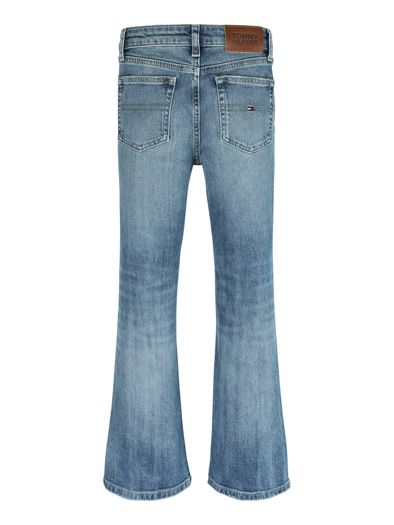 Image 5 of 5 of Tommy Hilfiger Girls Flare Vintage Jeans - Blue