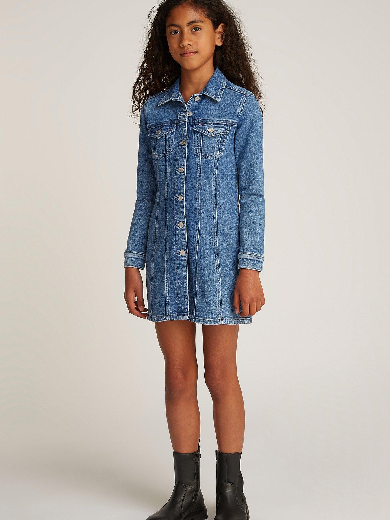 tommy-hilfiger-girls-long-sleeve-denim-dress-blue