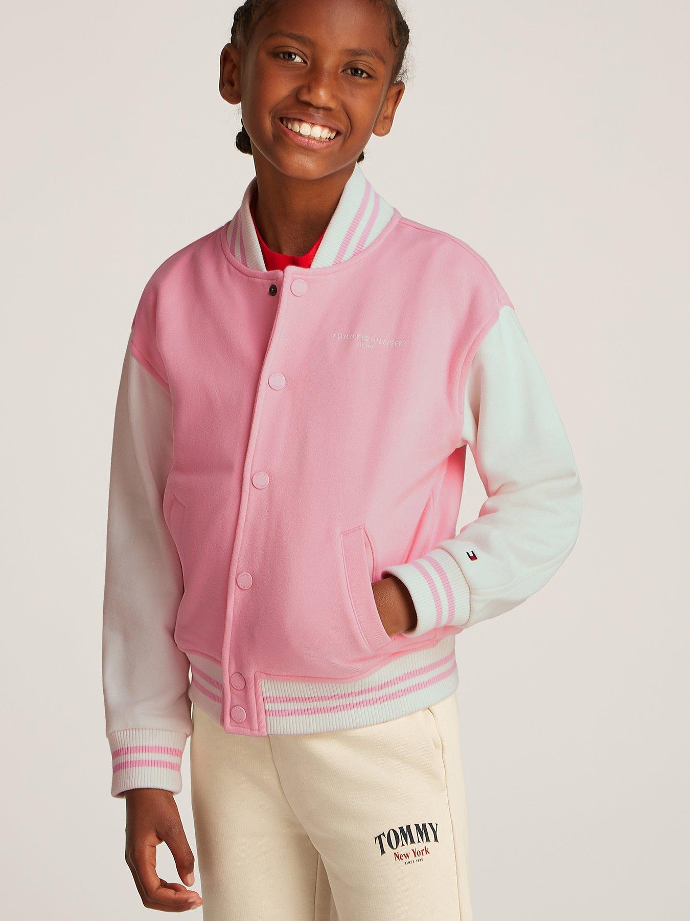 tommy-hilfiger-girls-mini-corp-logo-bomber-pink