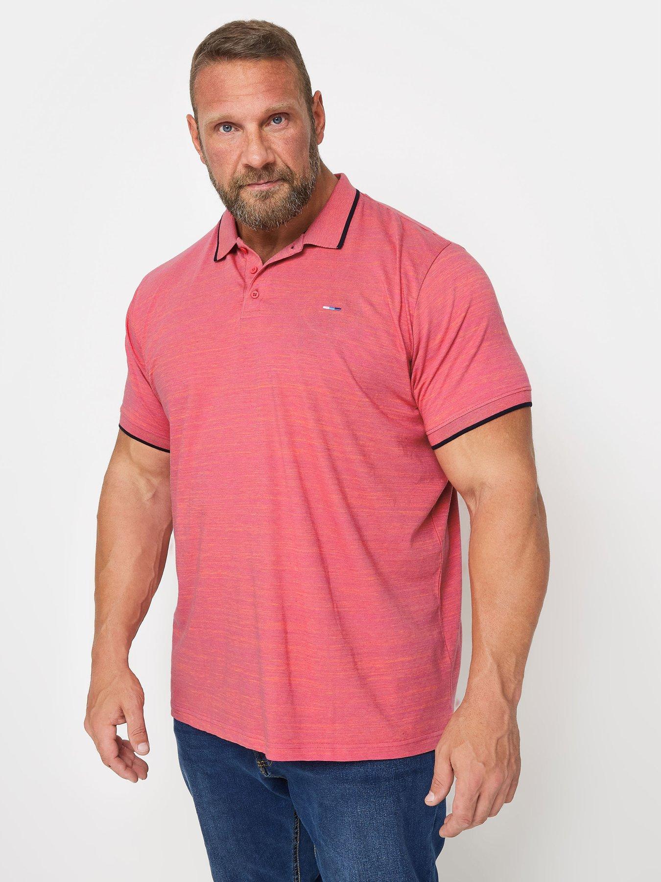 badrhino-badrhino-injected-slub-polo-shirt-pink