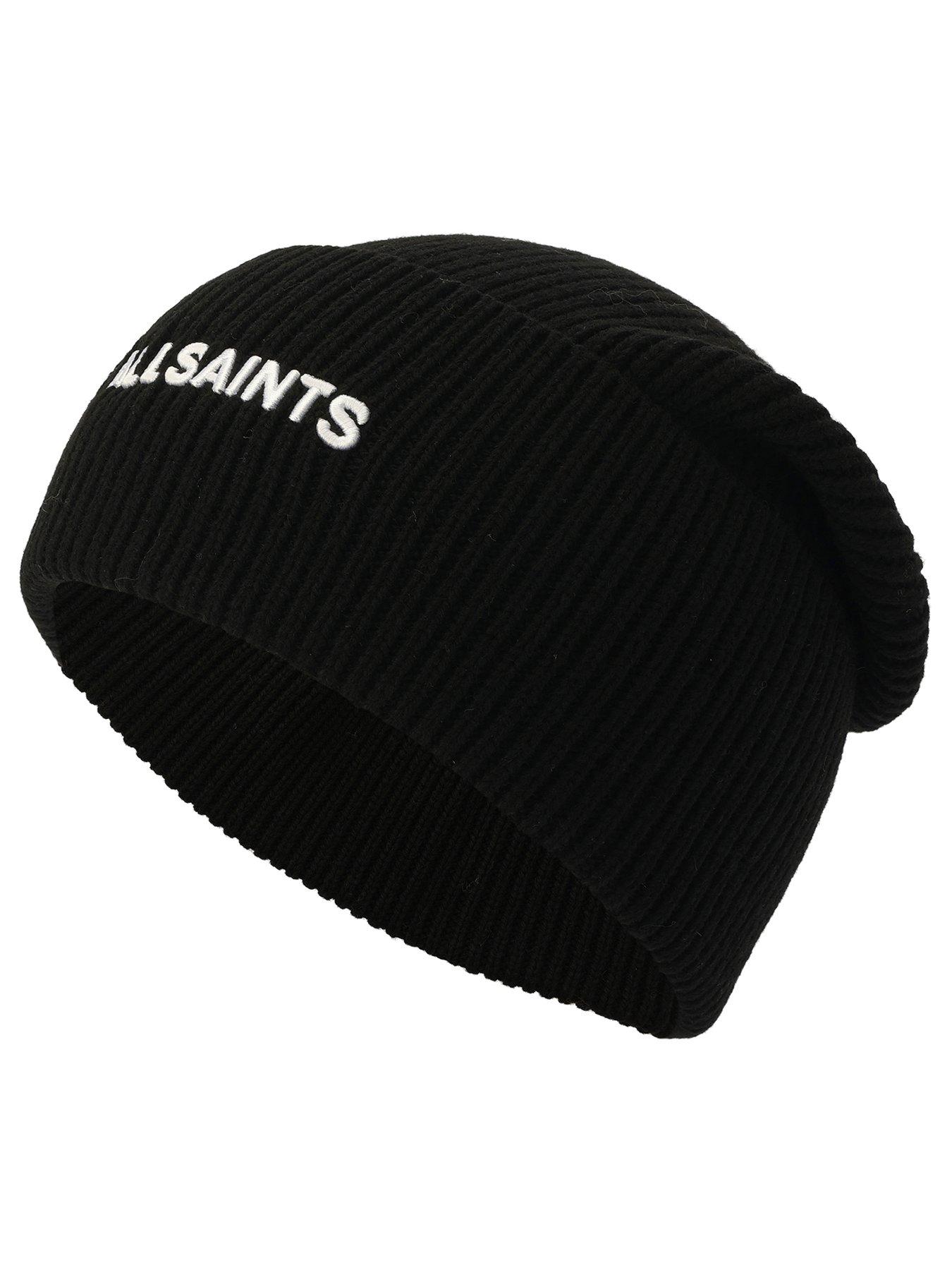 allsaints-underground-logo-beanie-hat-blackstillFront