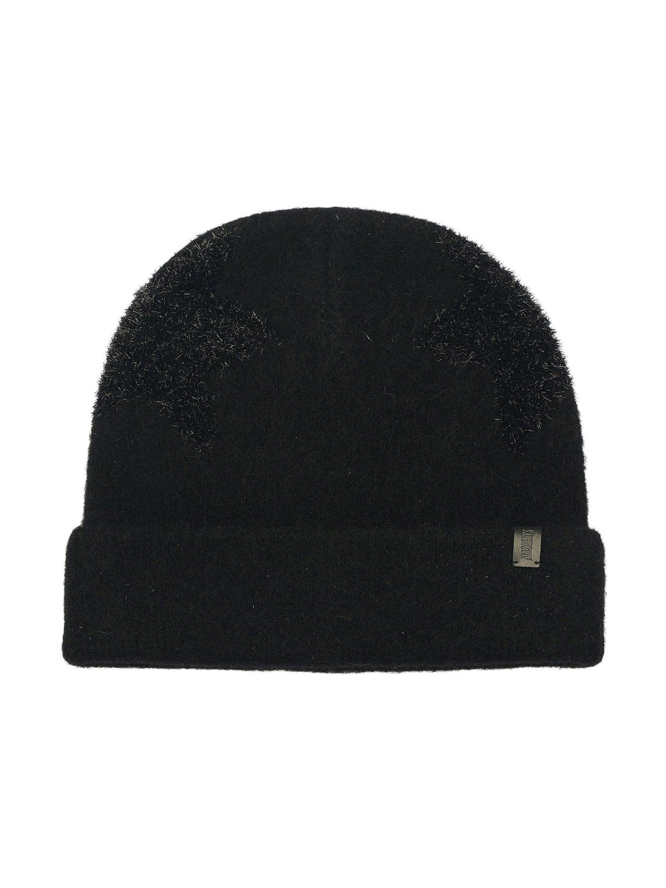 allsaints-metallic-star-beanie-hat-black