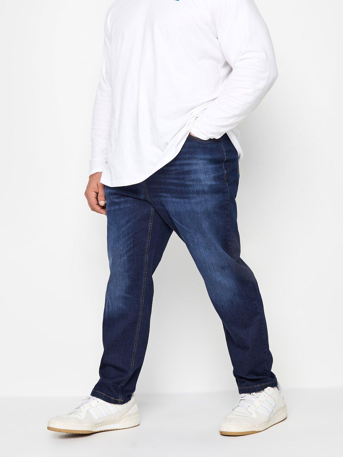 undefined Badrhino Dark Wash Denim Jeans - 30" Leg Length