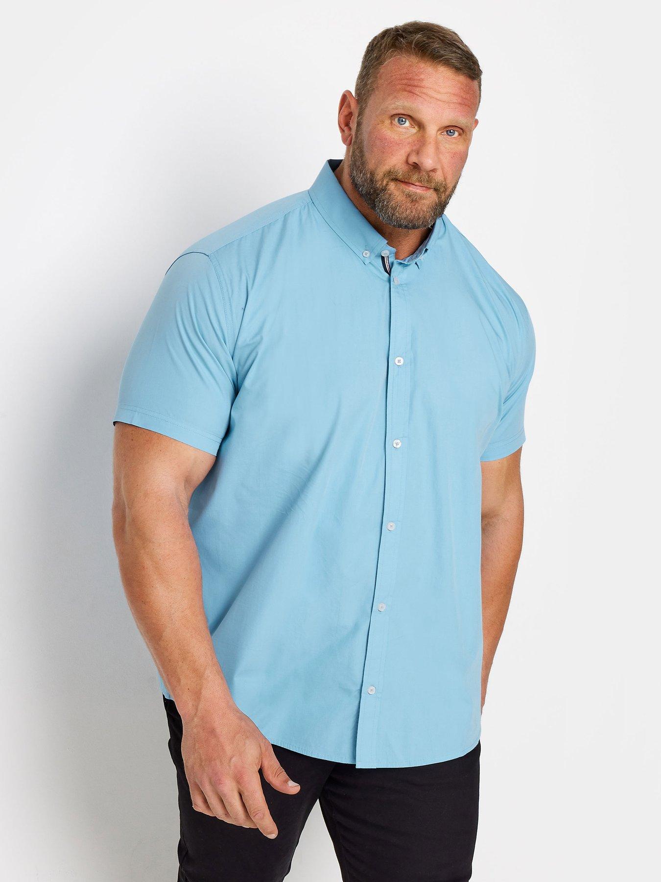 Image 1 of 1 of BadRhino Badrhino Br Light Blue Ss Poplin Shirt