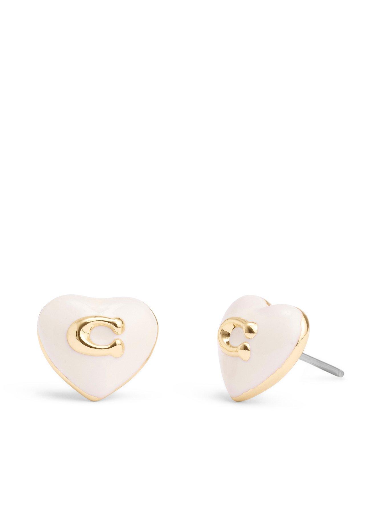 coach-enamel-heart-c-logo-stud-whitegold