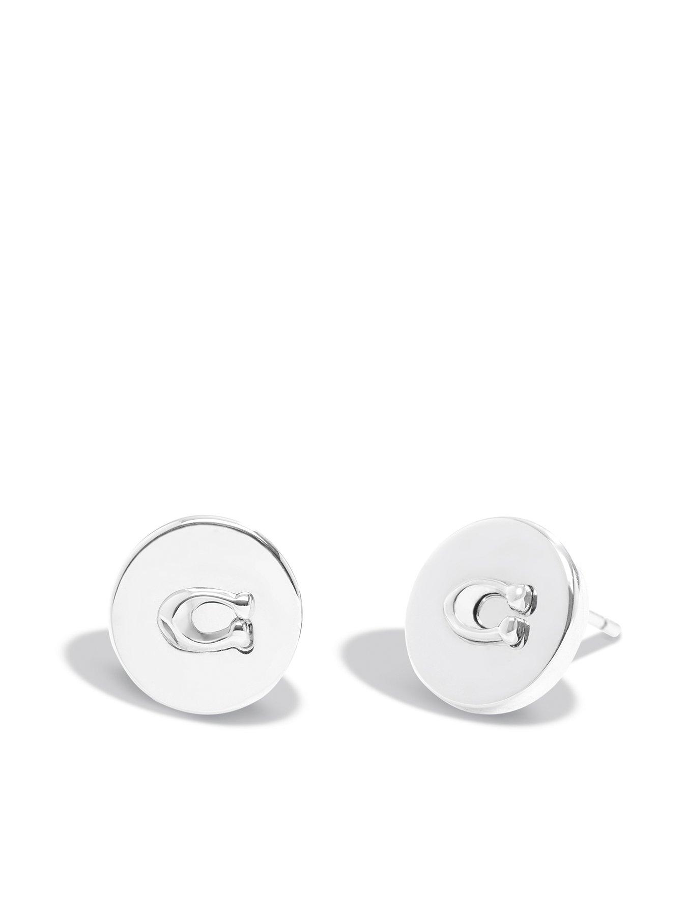 coach-button-logo-stud-earring-silver