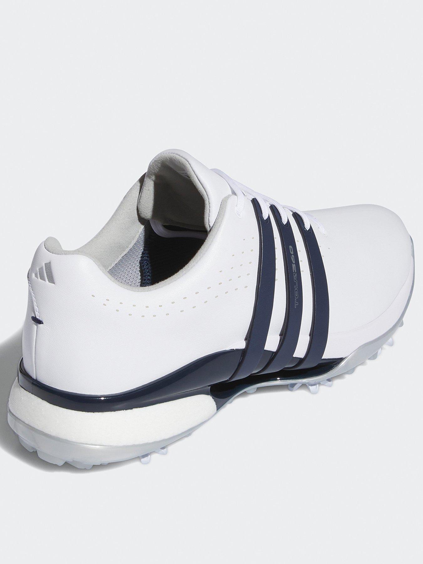Image 3 of 6 of adidas Mens Golf Tour 360 Shoe - White