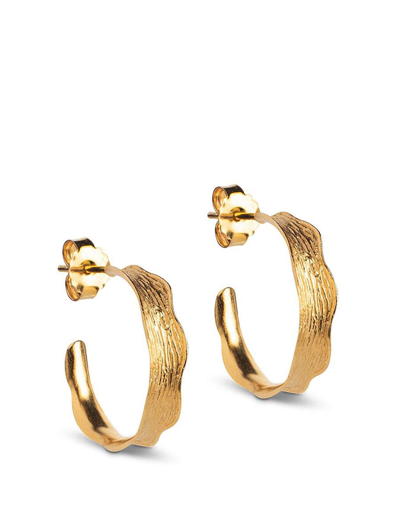 enamel-copenhagen-small-ane-hoops-18ct-yellow-gold-plated-925-sterling-silverfront