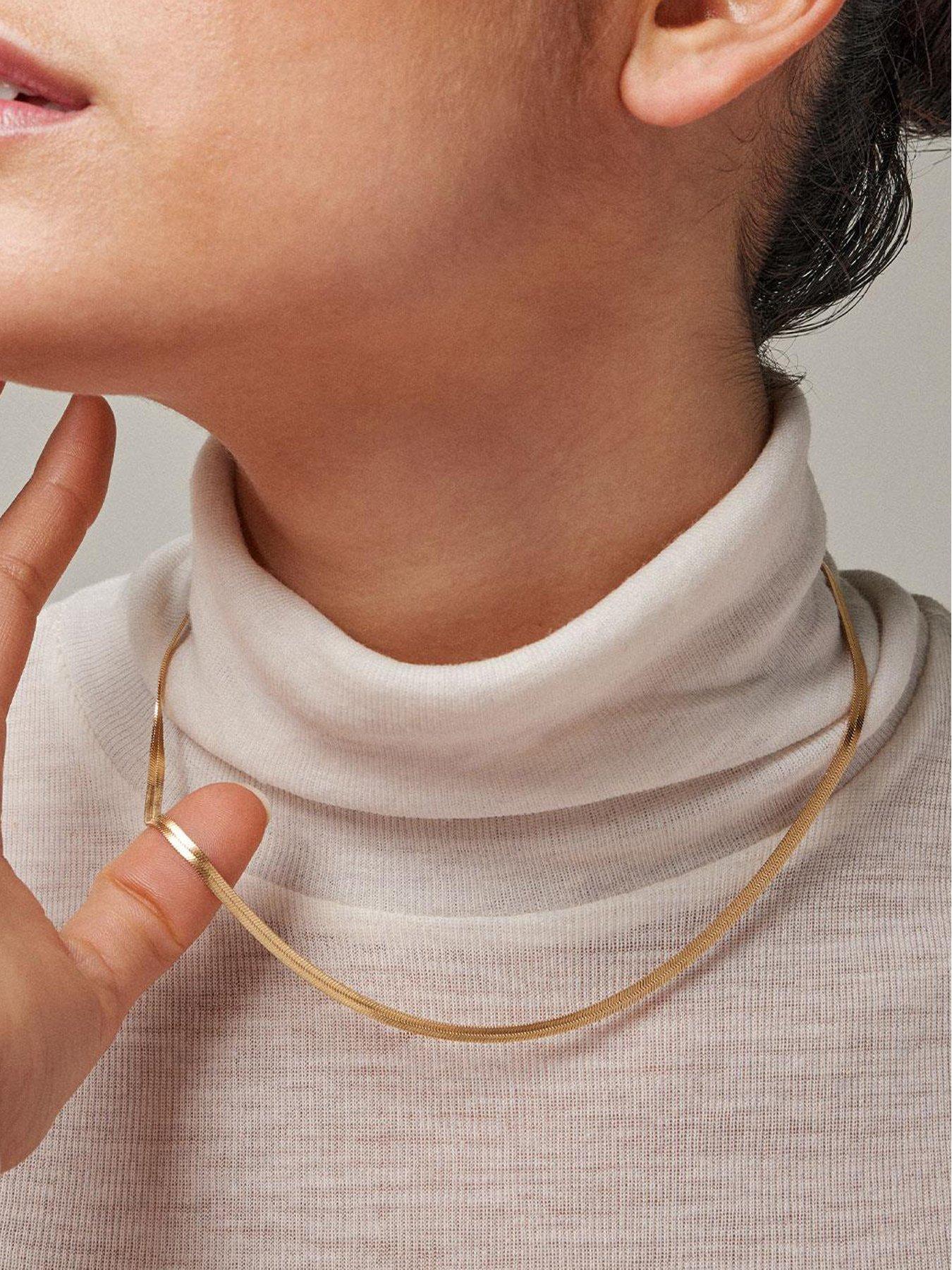 Image 2 of 5 of ENAMEL Copenhagen Caroline Necklace, 18ct Yellow Gold plated 925 Sterling Silver