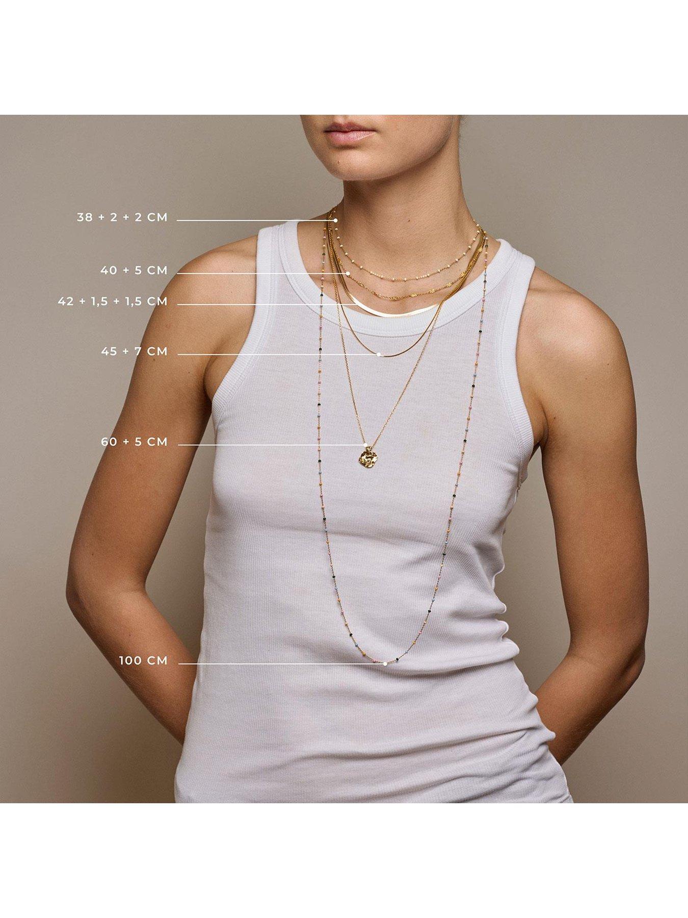 Image 4 of 5 of ENAMEL Copenhagen Caroline Necklace, 18ct Yellow Gold plated 925 Sterling Silver