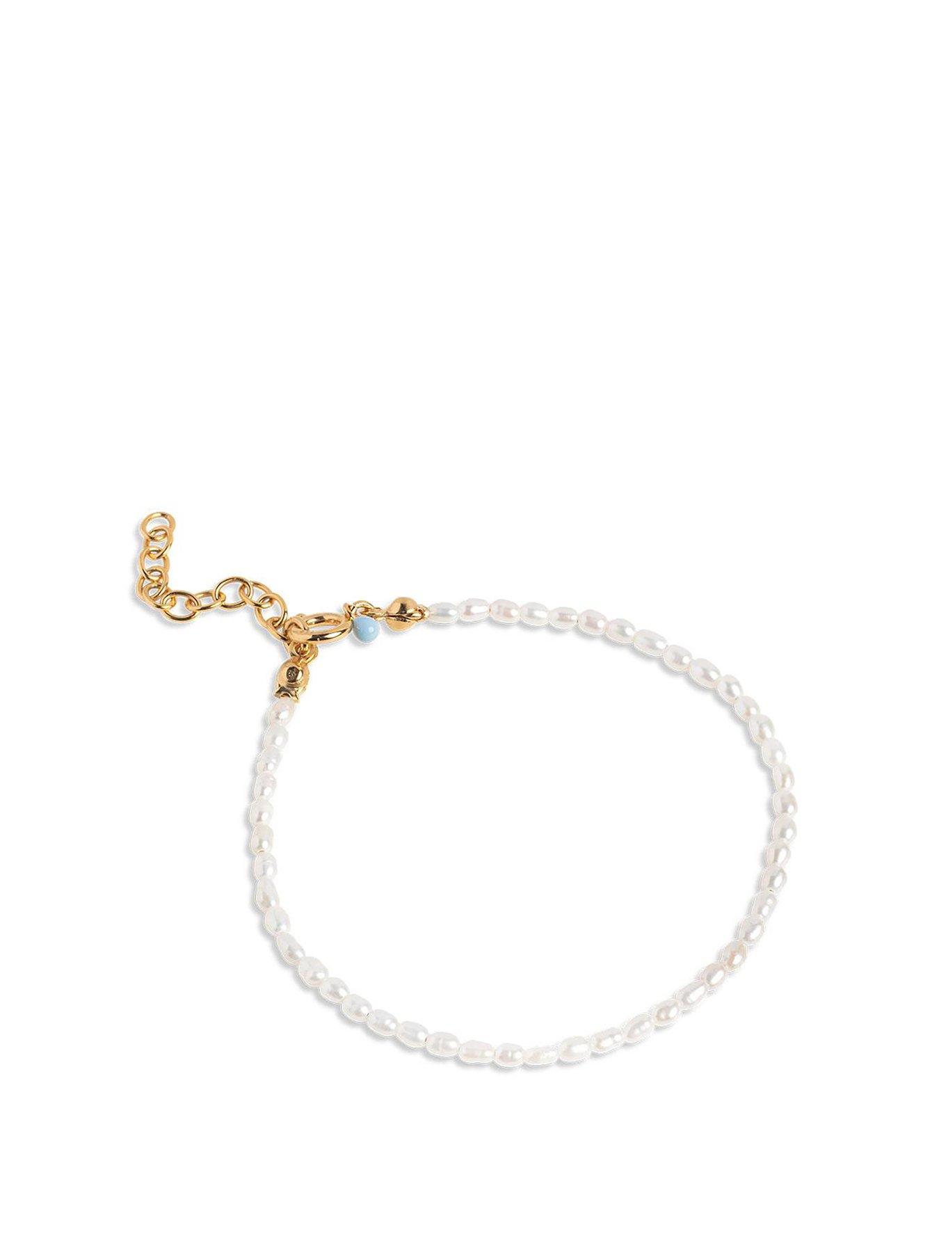 Image 1 of 3 of ENAMEL Copenhagen Erna Bracelet, 18ct Yellow Gold plated 925 Sterling Silver and Pearl