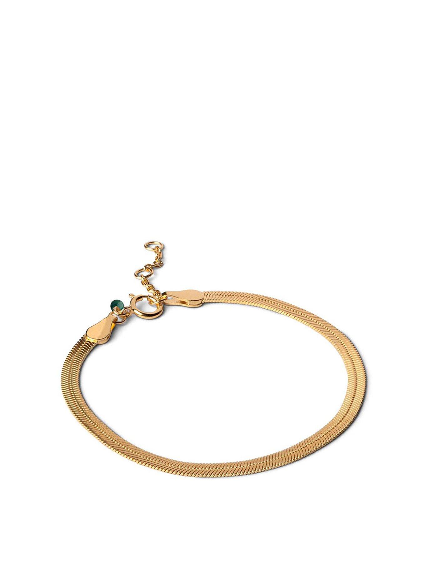 ENAMEL Copenhagen Caroline Bracelet, 18ct Gold Plated 925 Sterling Silver