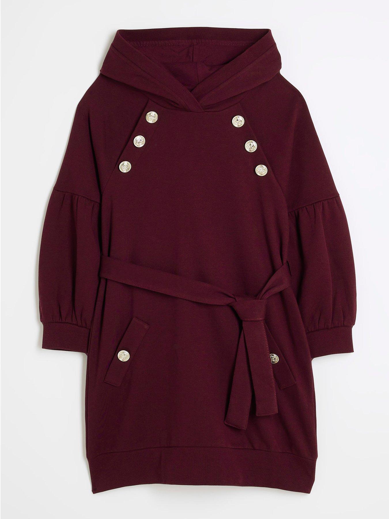 river-island-girls-military-sweat-dress-red