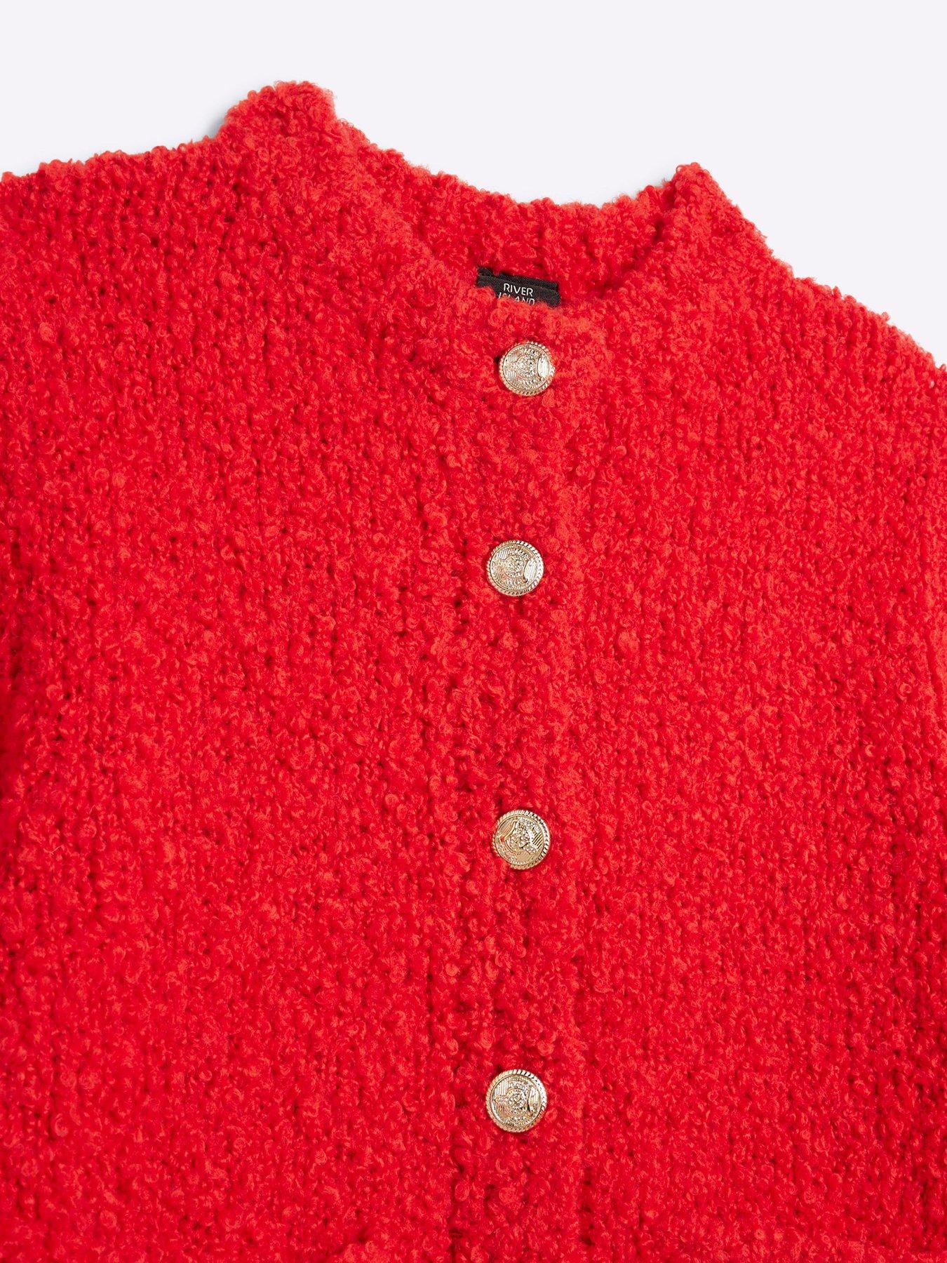 river-island-older-girl-boucle-cardigandetail