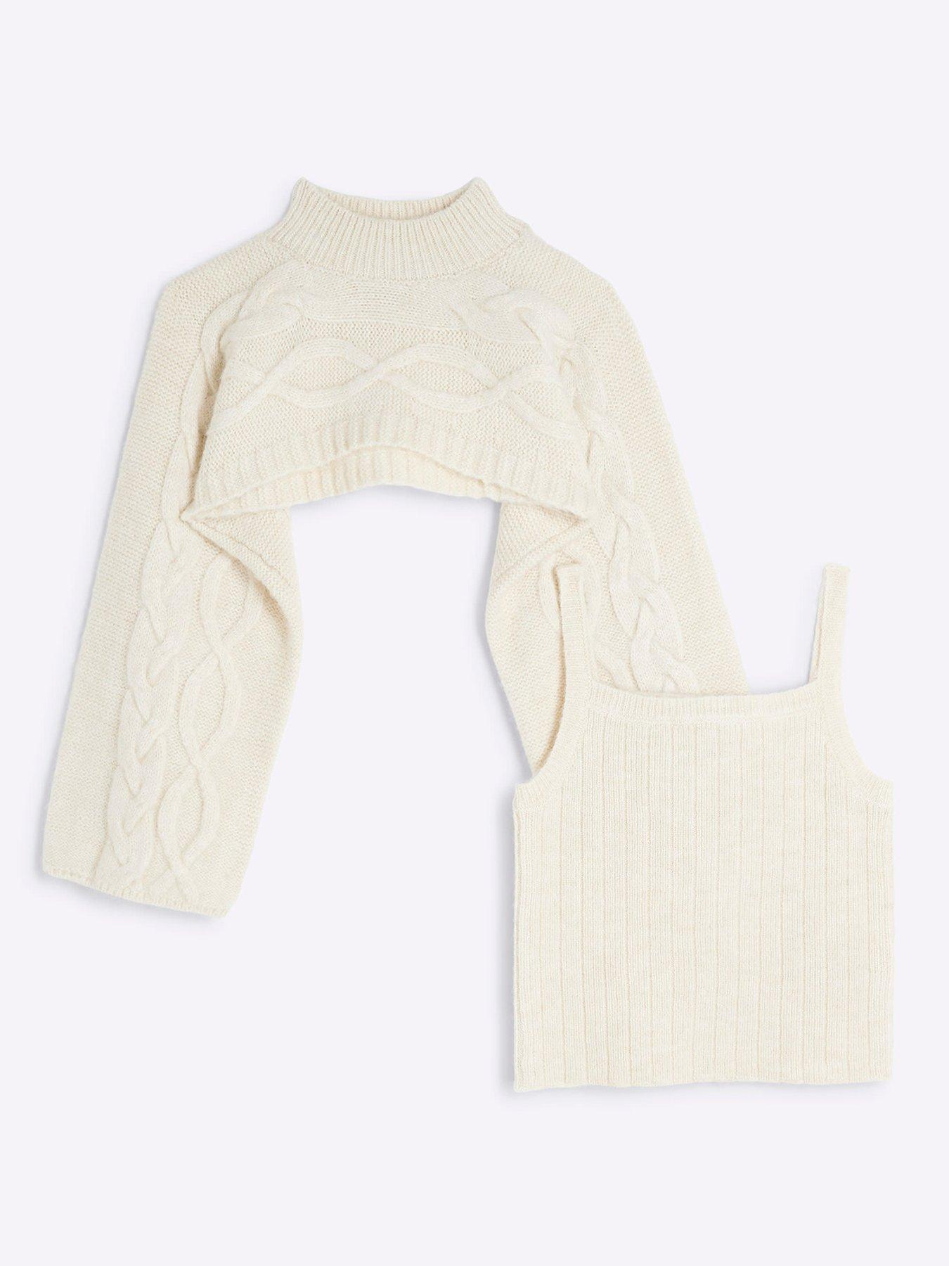 river-island-cable-knit-2-in-1-jumper-beige