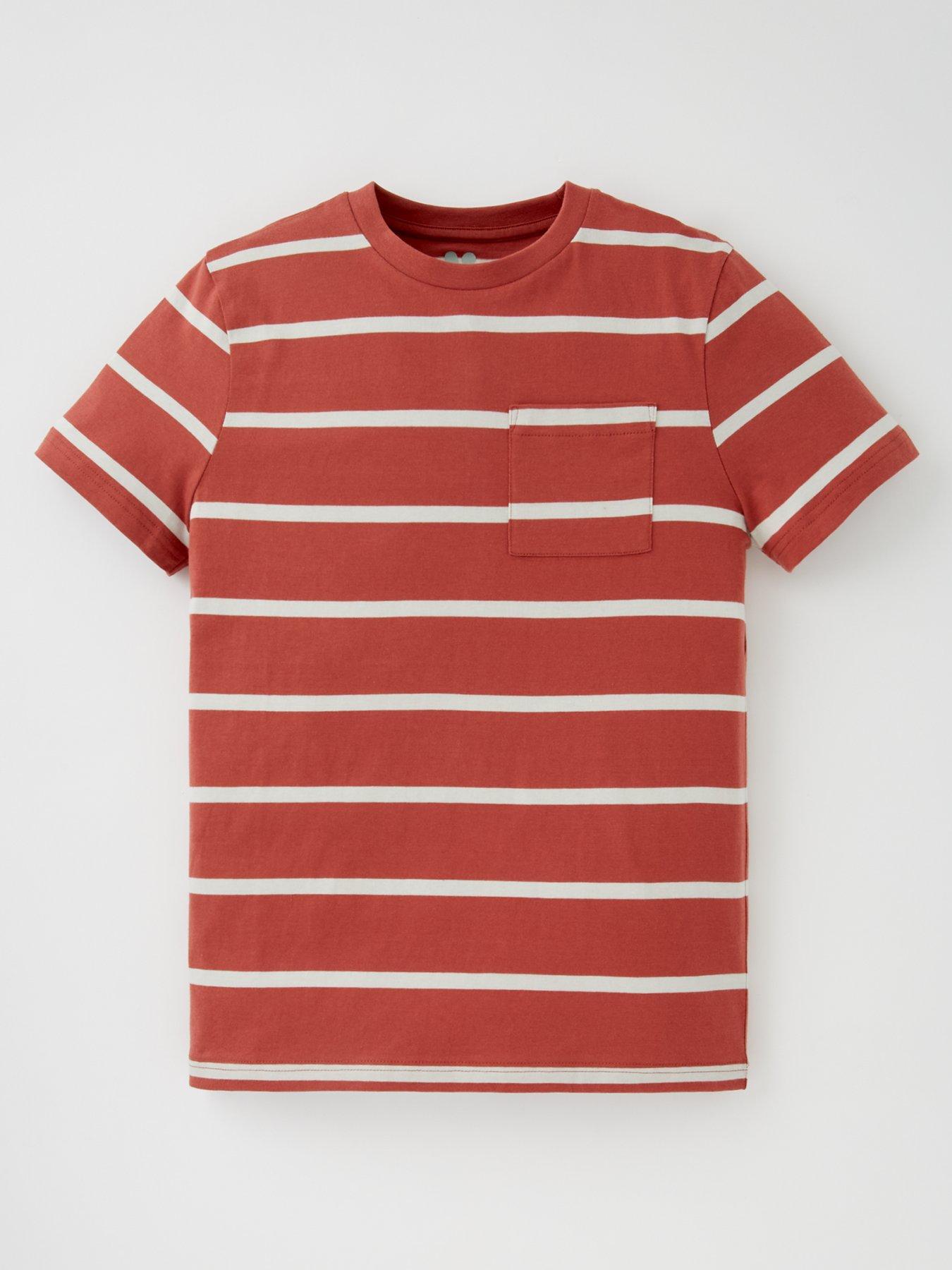 Image 2 of 5 of V by Very Boys 3 Pack Stripe And Plain T-Shirts - Multi