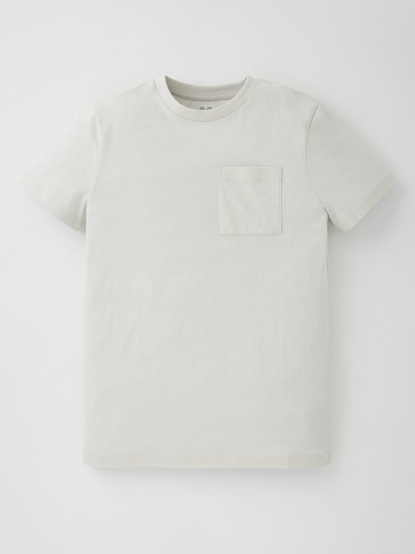 Image 3 of 5 of V by Very Boys 3 Pack Stripe And Plain T-Shirts - Multi