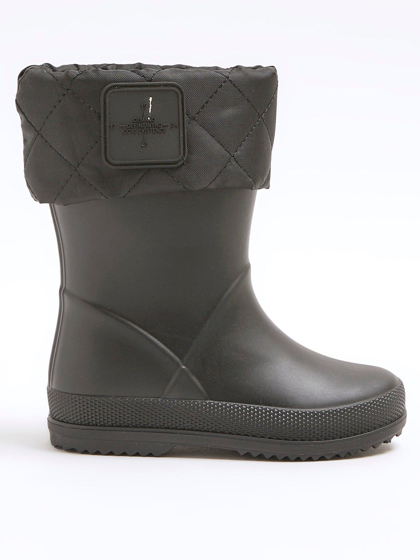 river-island-mini-mini-boys-quilted-wellie-boots-black