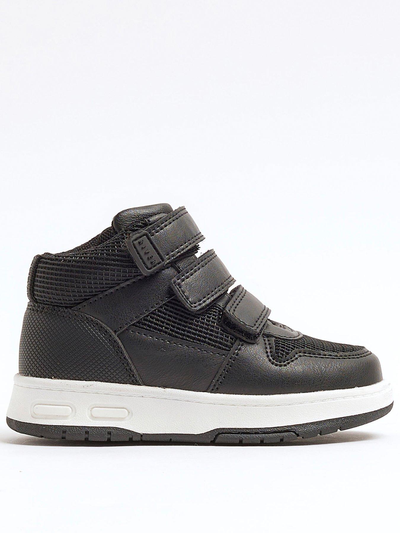 river-island-mini-mini-boy-pu-velcro-hi-top-black