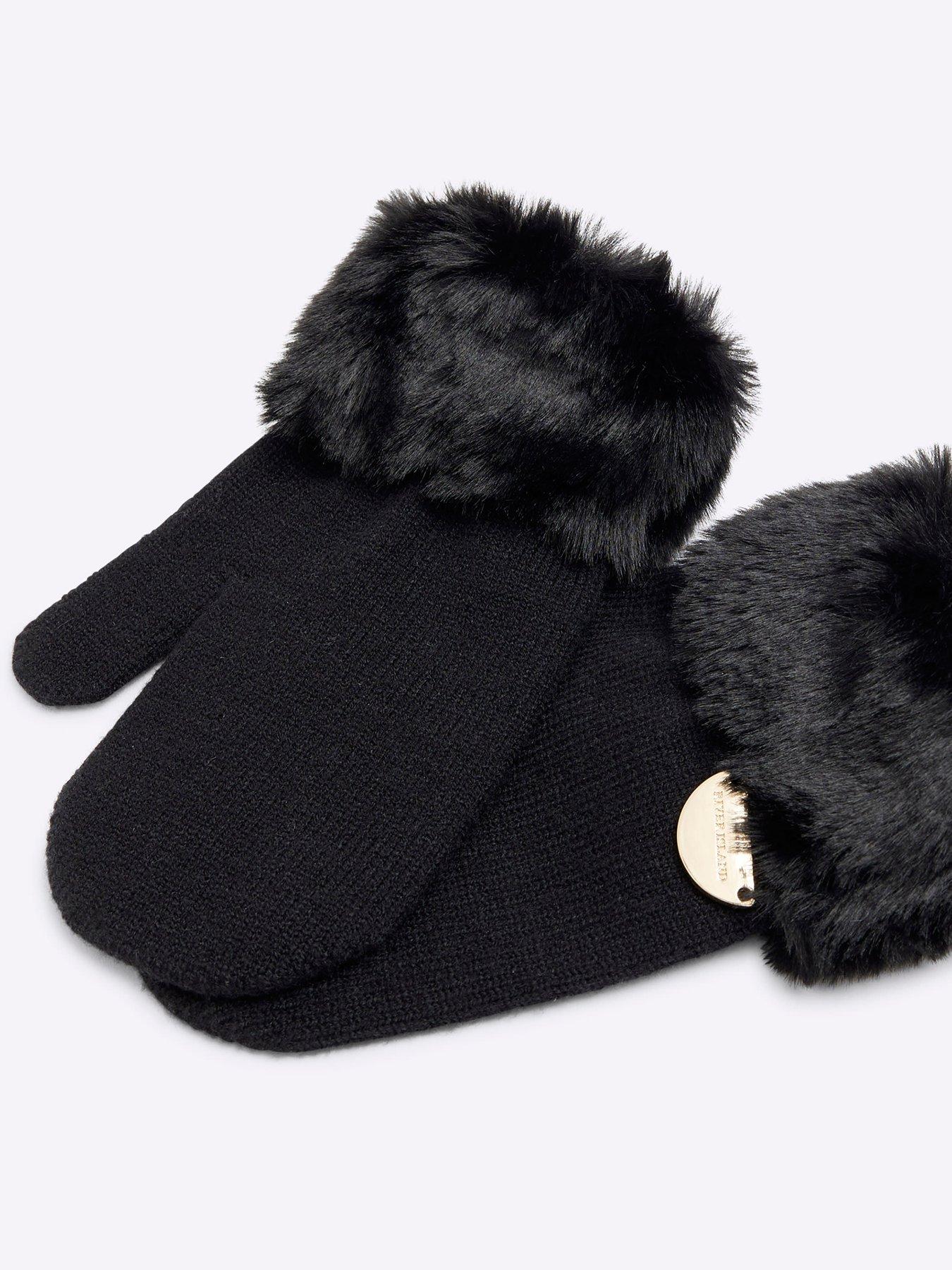 river-island-mini-mini-girl-faux-fur-cuff-mittens-blackback