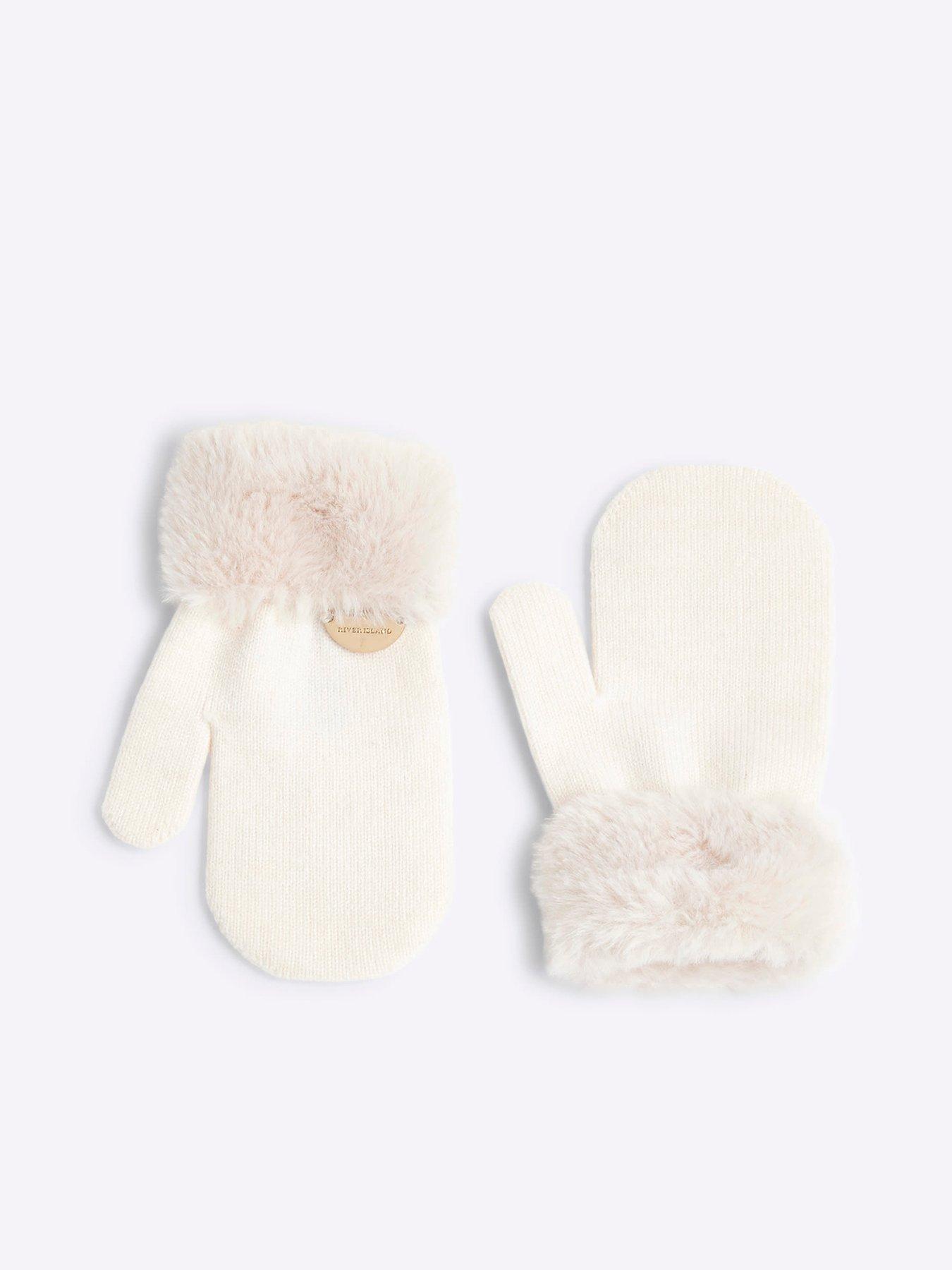 river-island-mini-mini-girl-faux-fur-cuff-mittens-cream