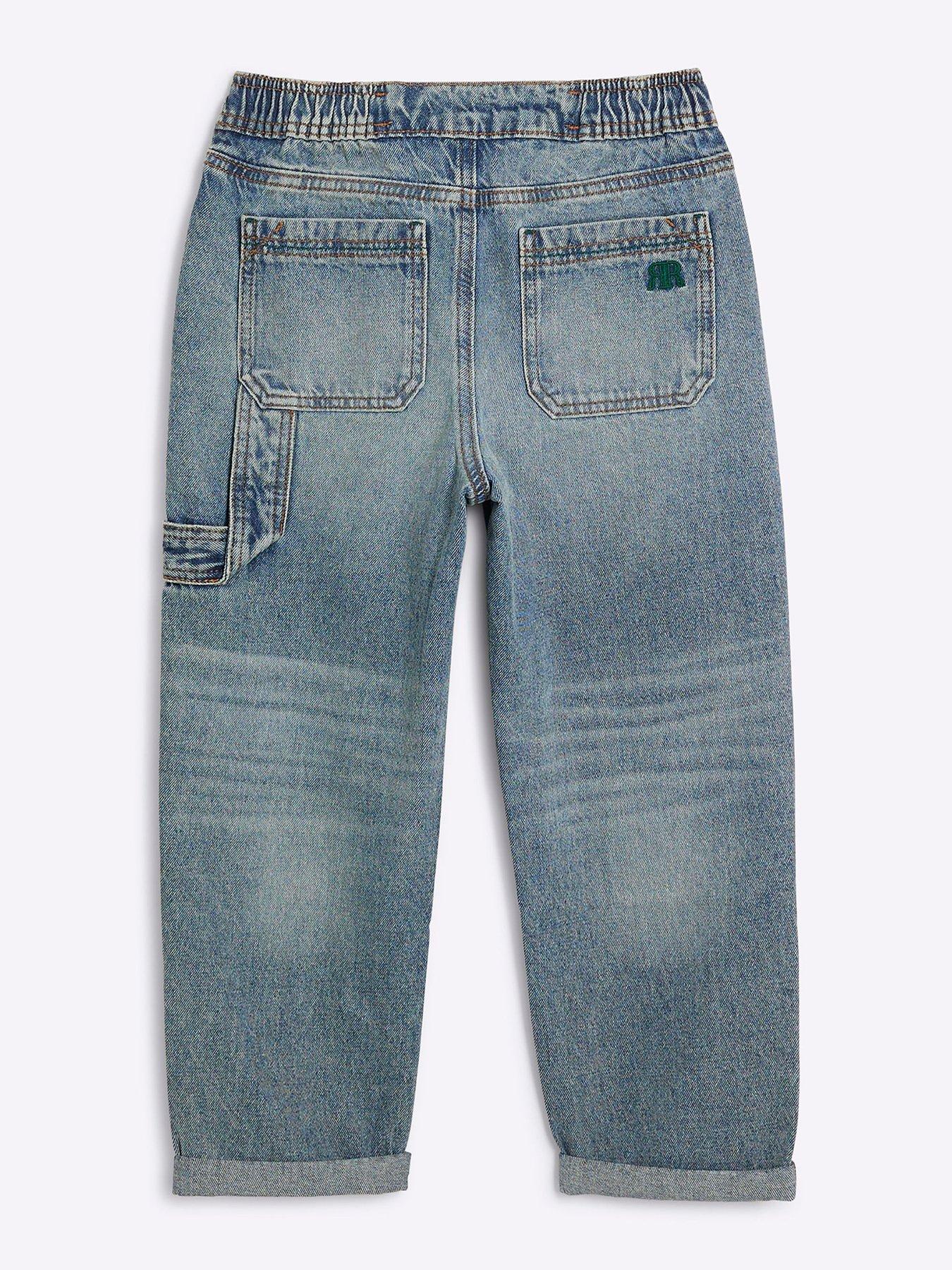 river-island-older-boy-elasticated-tapered-jeans-blueback