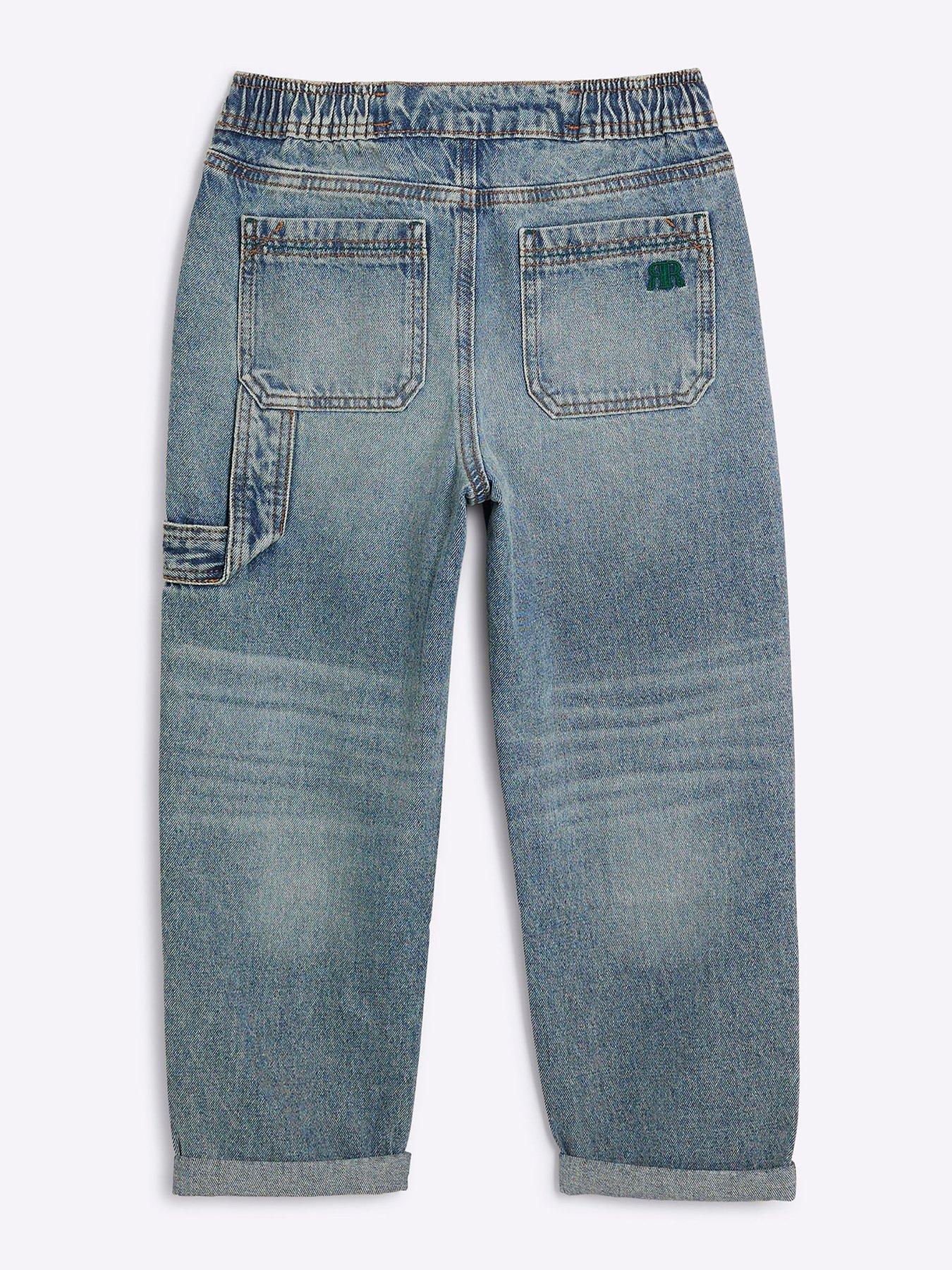 river-island-older-boy-elasticated-tapered-jeans-blueback