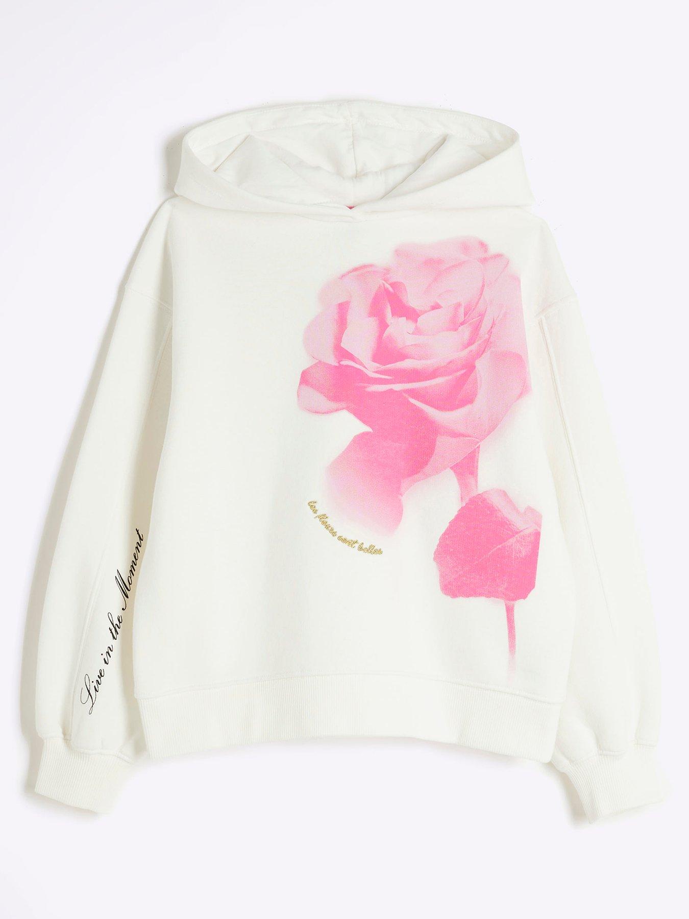 river-island-older-girl-oversized-rose-hoodie-creamfront