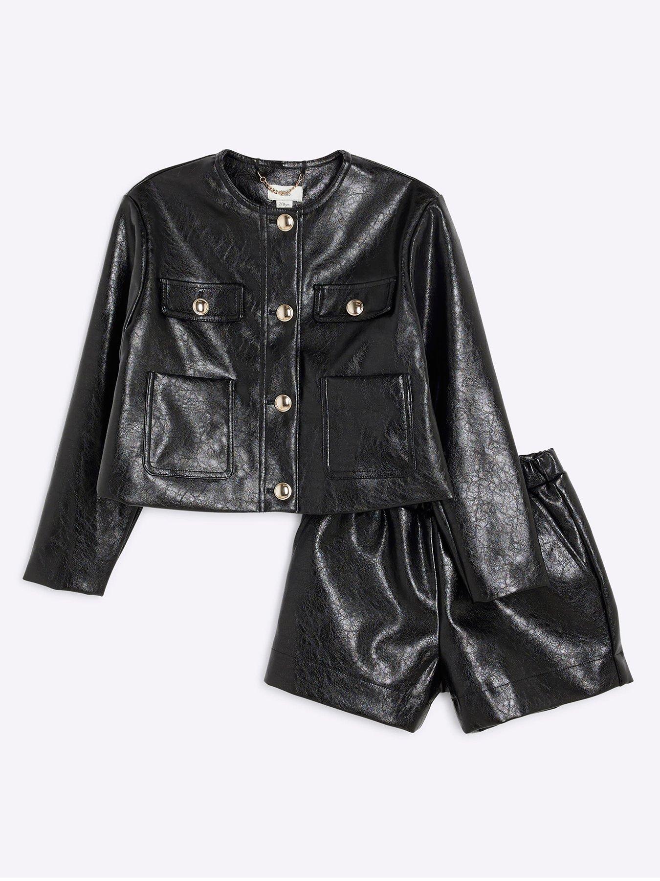 river-island-girls-faux-leather-trophy-jacket-set-black