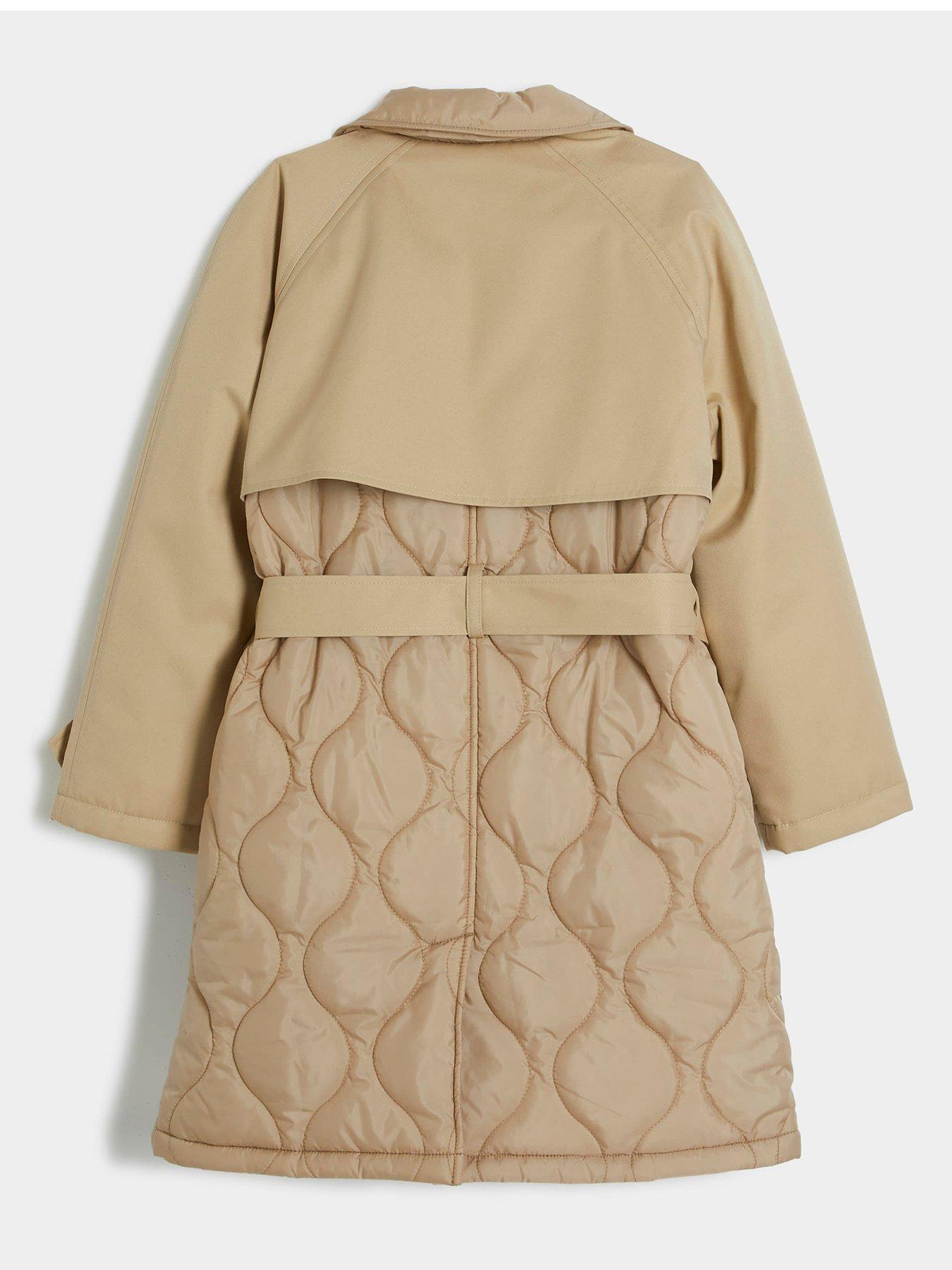 river-island-older-girl-quilted-trench-coat-beigeback