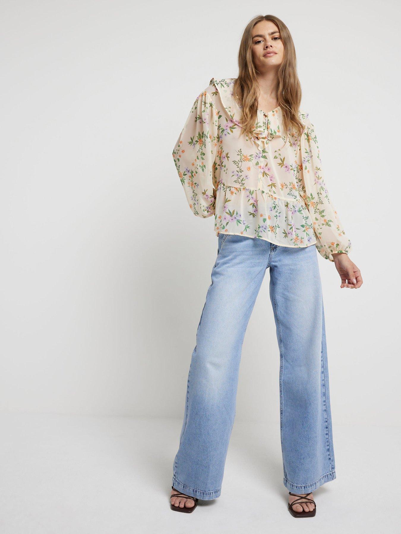 river-island-floral-frill-tie-blouse-creamback