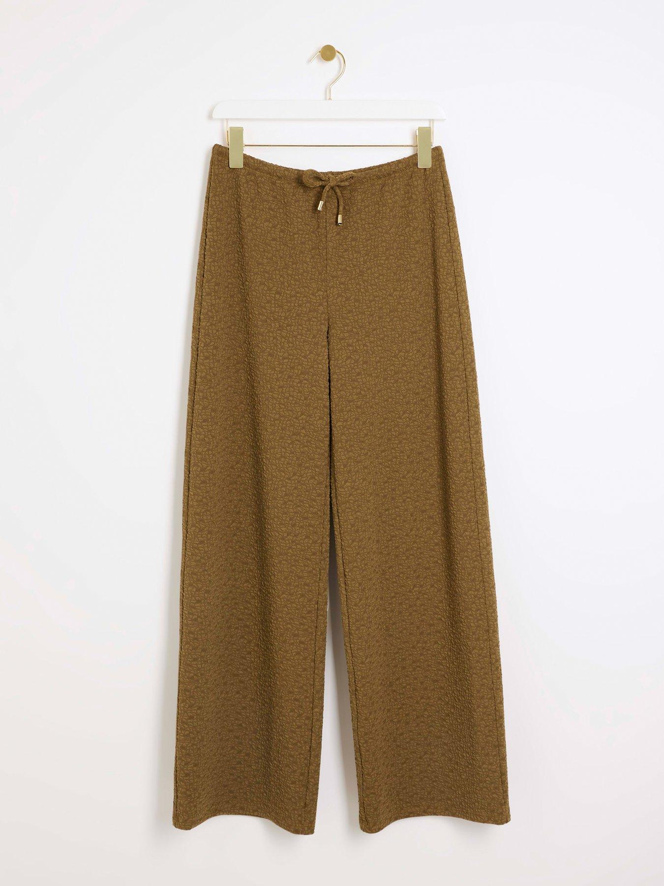 river-island-wide-leg-textured-trousers-khakidetail