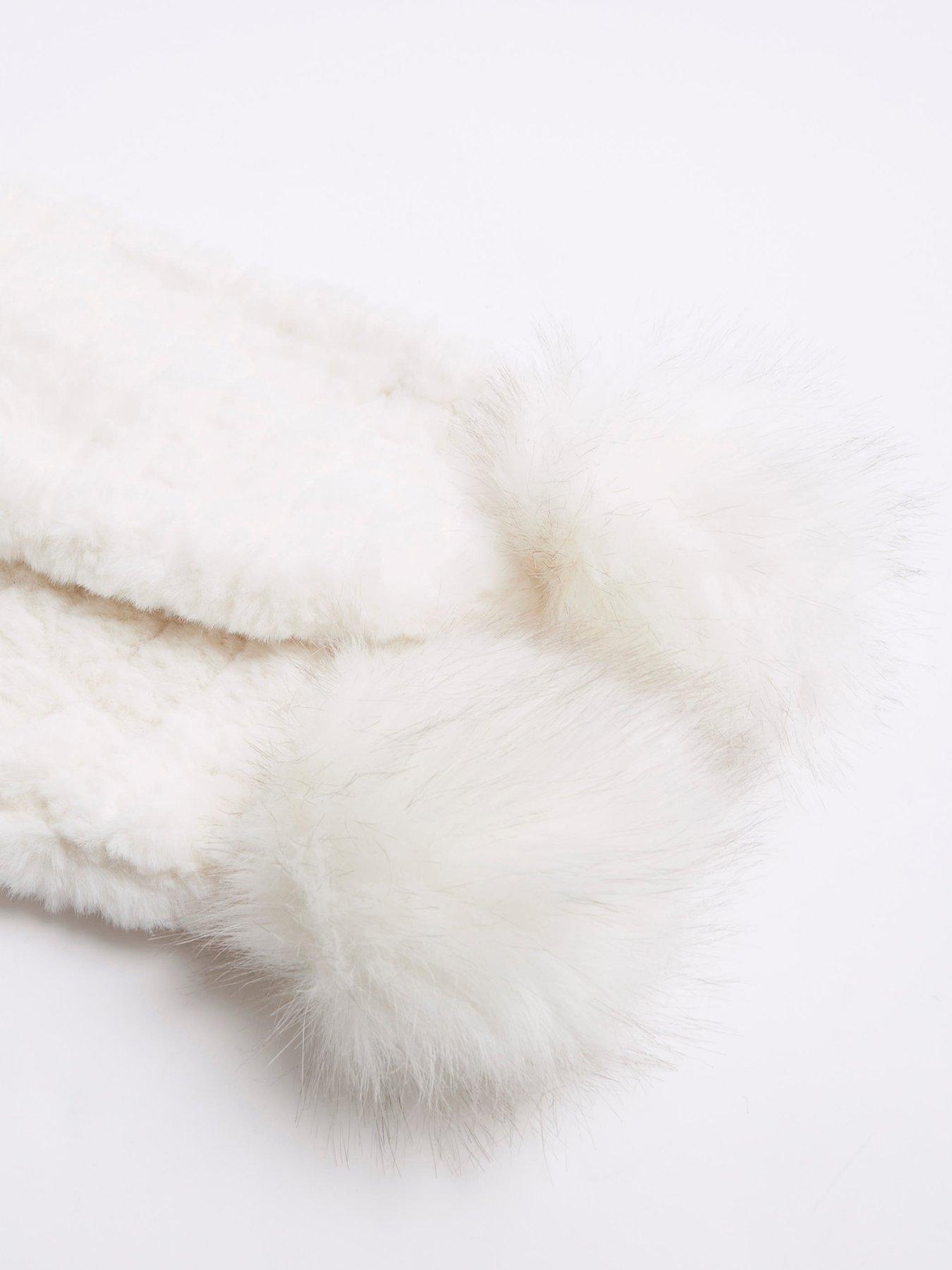 river-island-older-girl-faux-fur-pom-pom-scarf-creamback