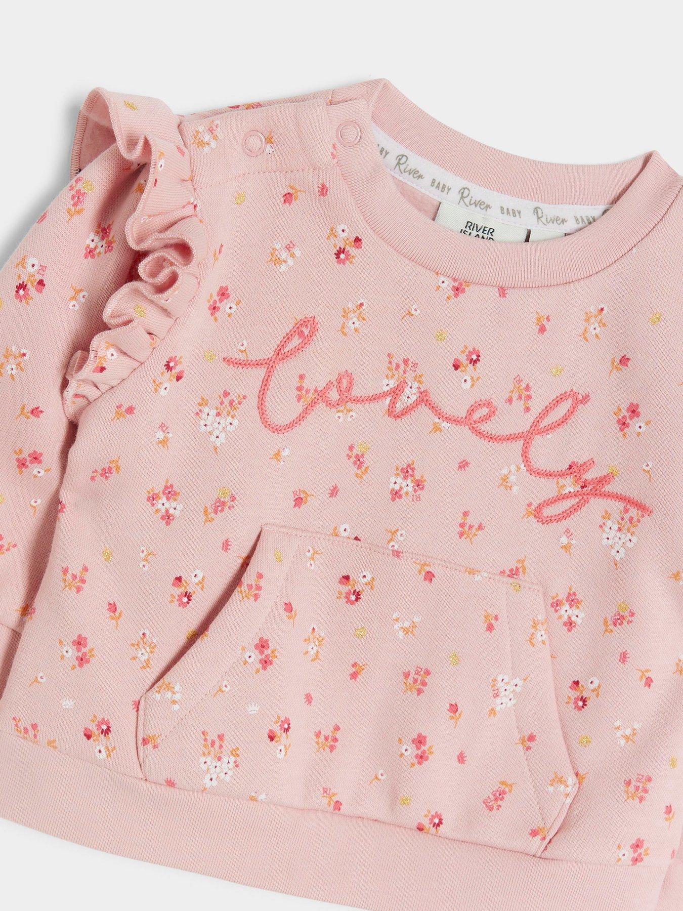 river-island-baby-baby-girl-floral-frill-sweatshirt-set-pinkdetail