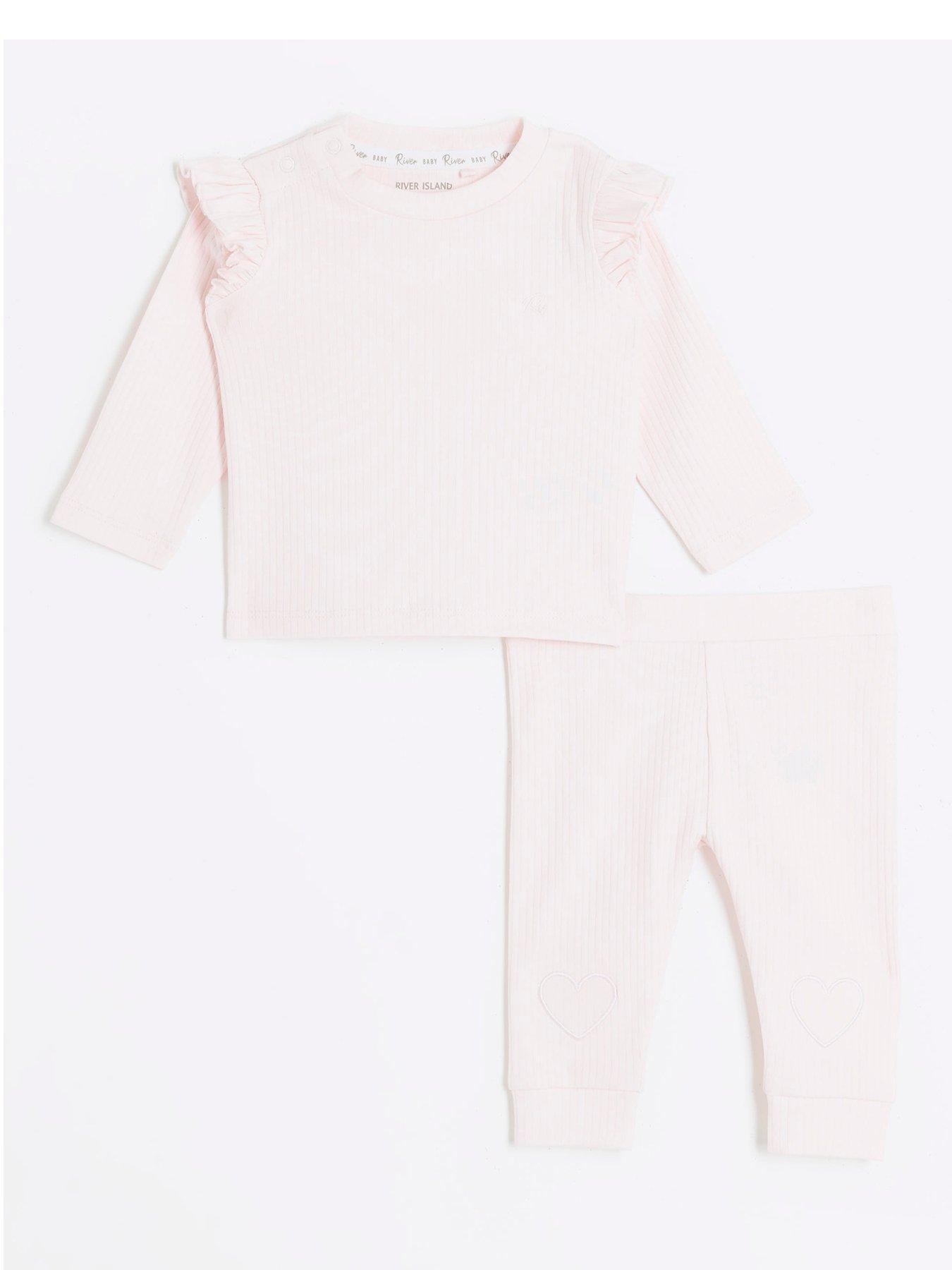 river-island-baby-baby-girls-frill-sweatshirt-set-pink