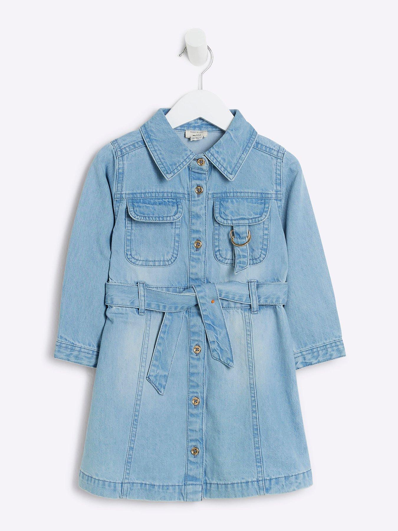 river-island-mini-mini-girls-denim-blue-shirt-dress-blue