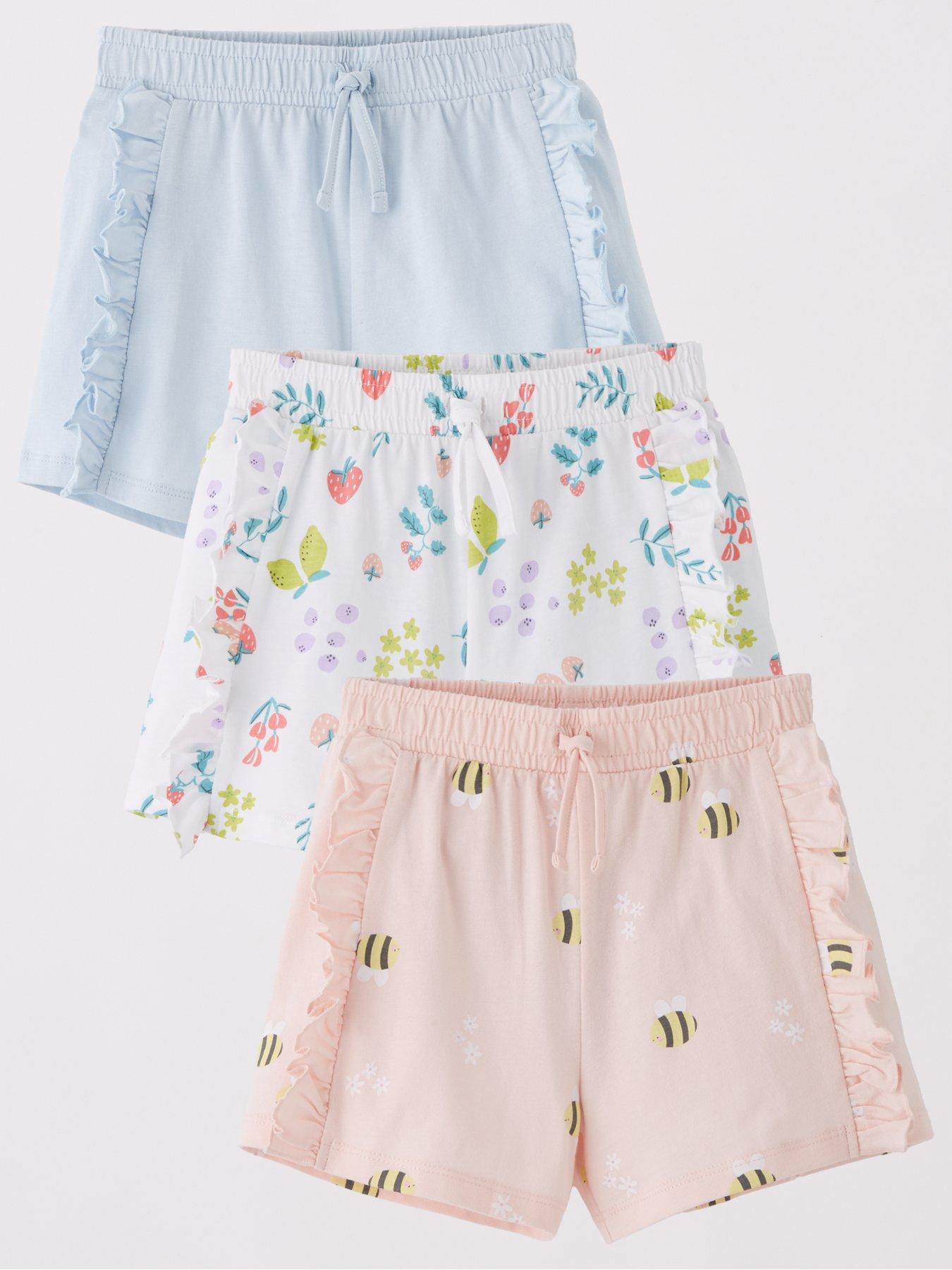 Image 1 of 5 of Mini V by Very Girls 3 Pack Shorts - Multi