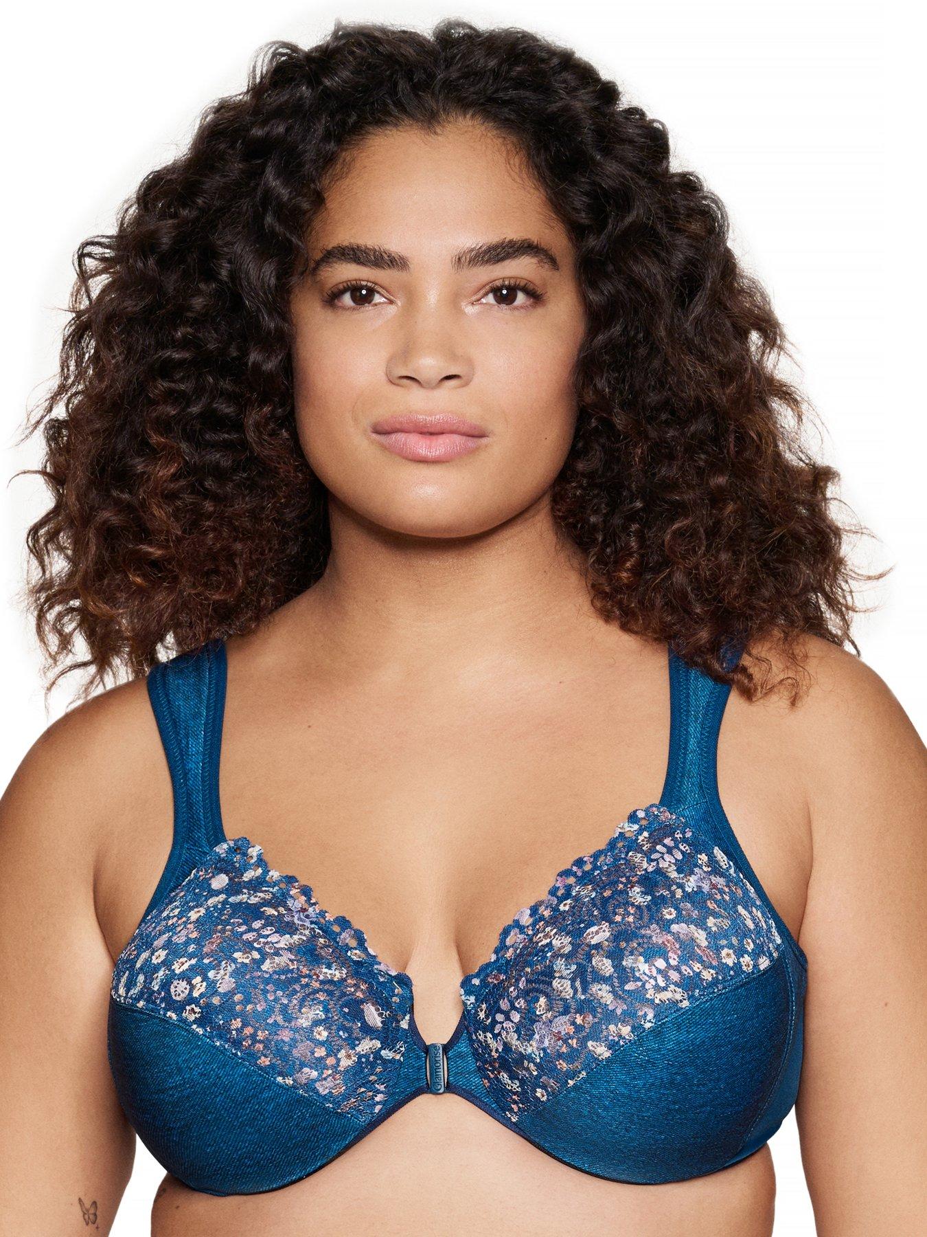 undefined Glamorise Wonderwire Lace Front Close Bra