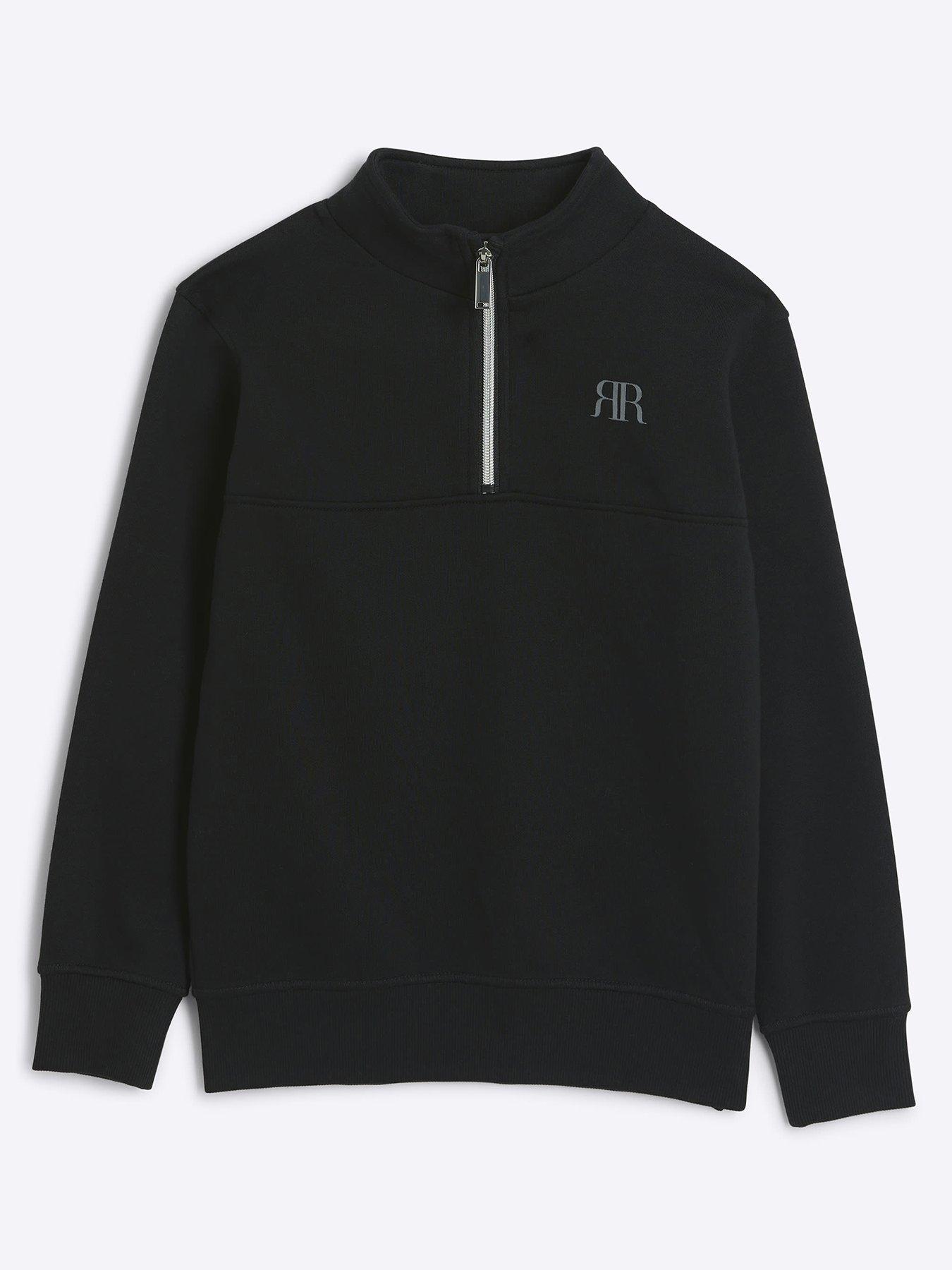 river-island-boys-funnel-half-zip-sweatshirt-black