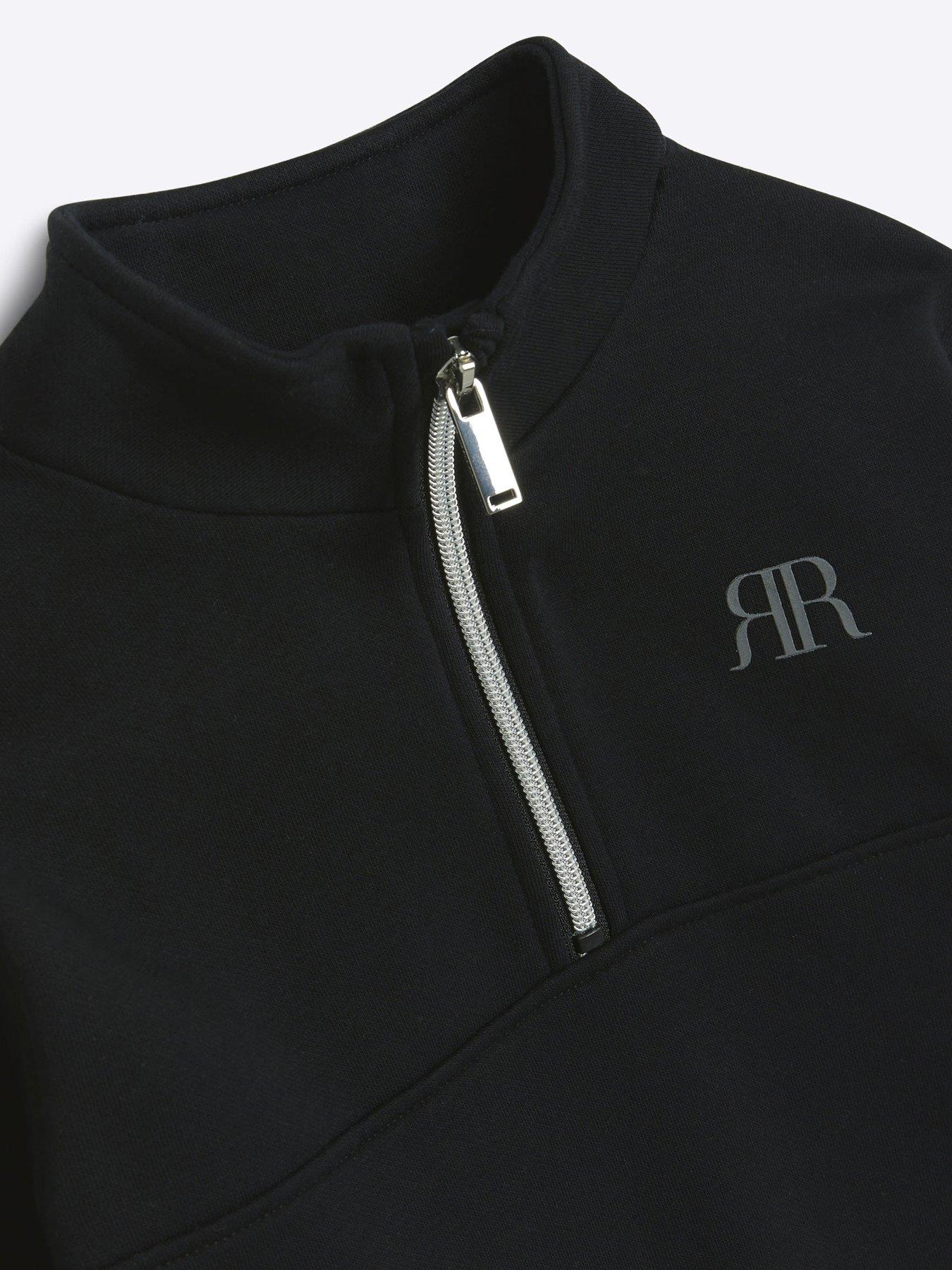 river-island-boys-funnel-half-zip-sweatshirt-blackoutfit