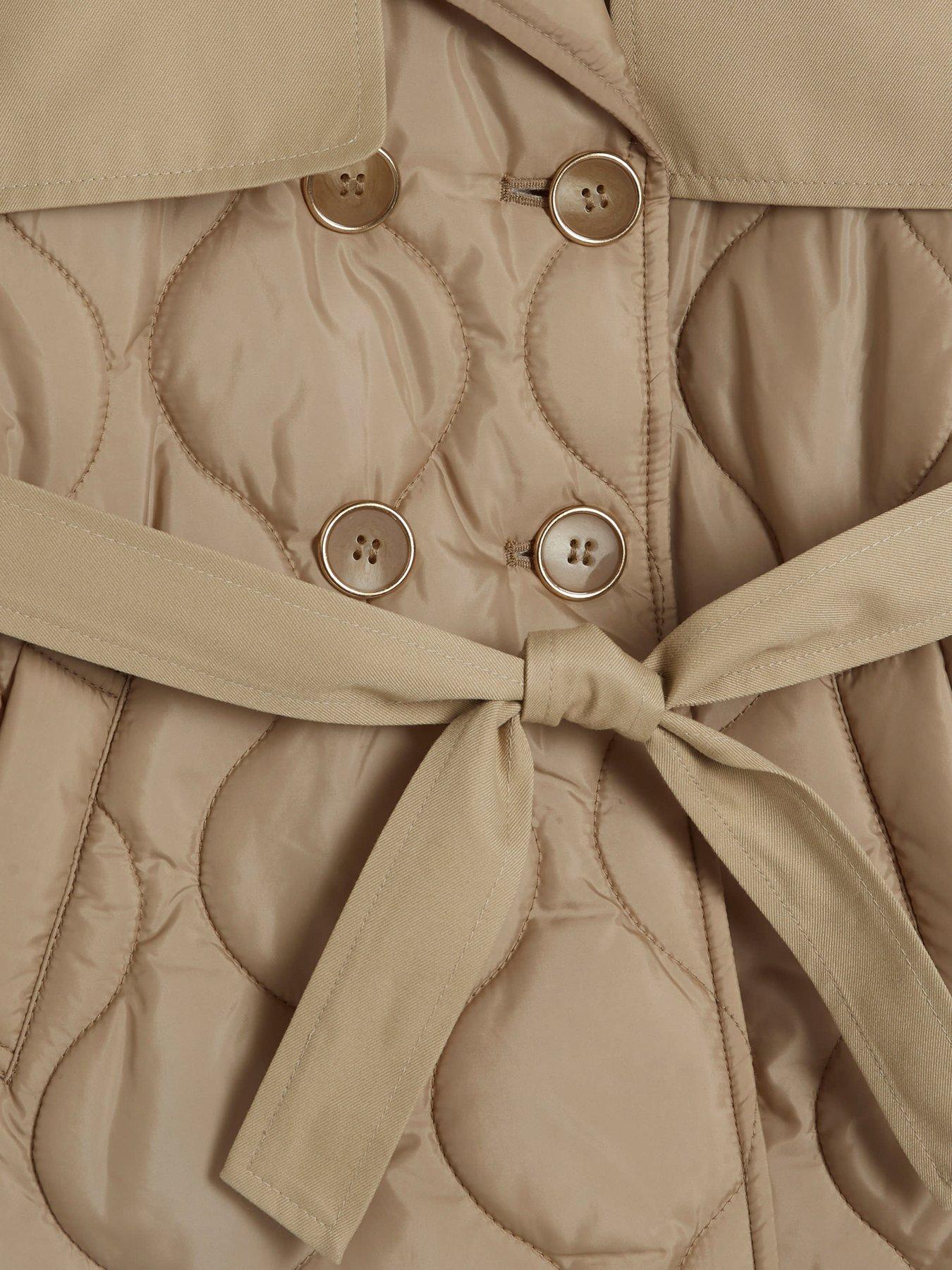 river-island-mini-mini-girl-quilted-trench-coat-beigedetail